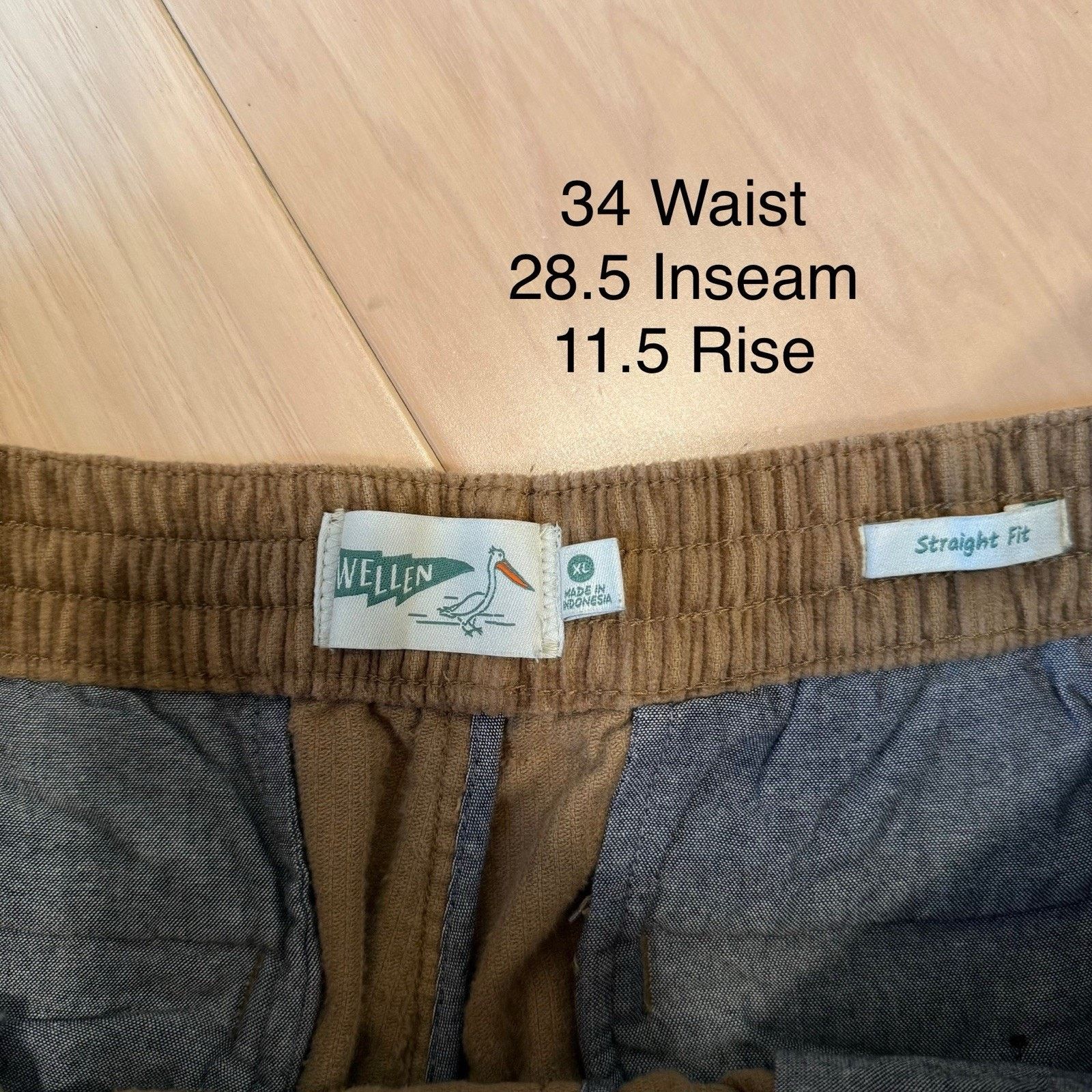 Other Wellen Corduroy Pants XL Brown Casual Workwear New York Size US 34 / EU 50 - 5 Thumbnail