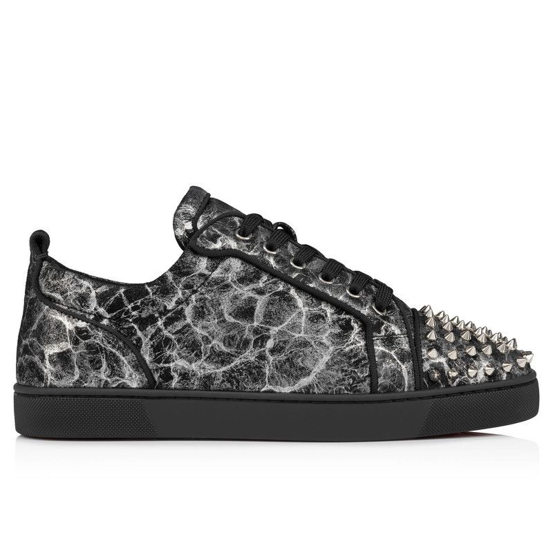 Christian Louboutin oc11z0126 Louis Junior Spikes Orlato in Black Size US 7 / EU 40 - 2 Thumbnail
