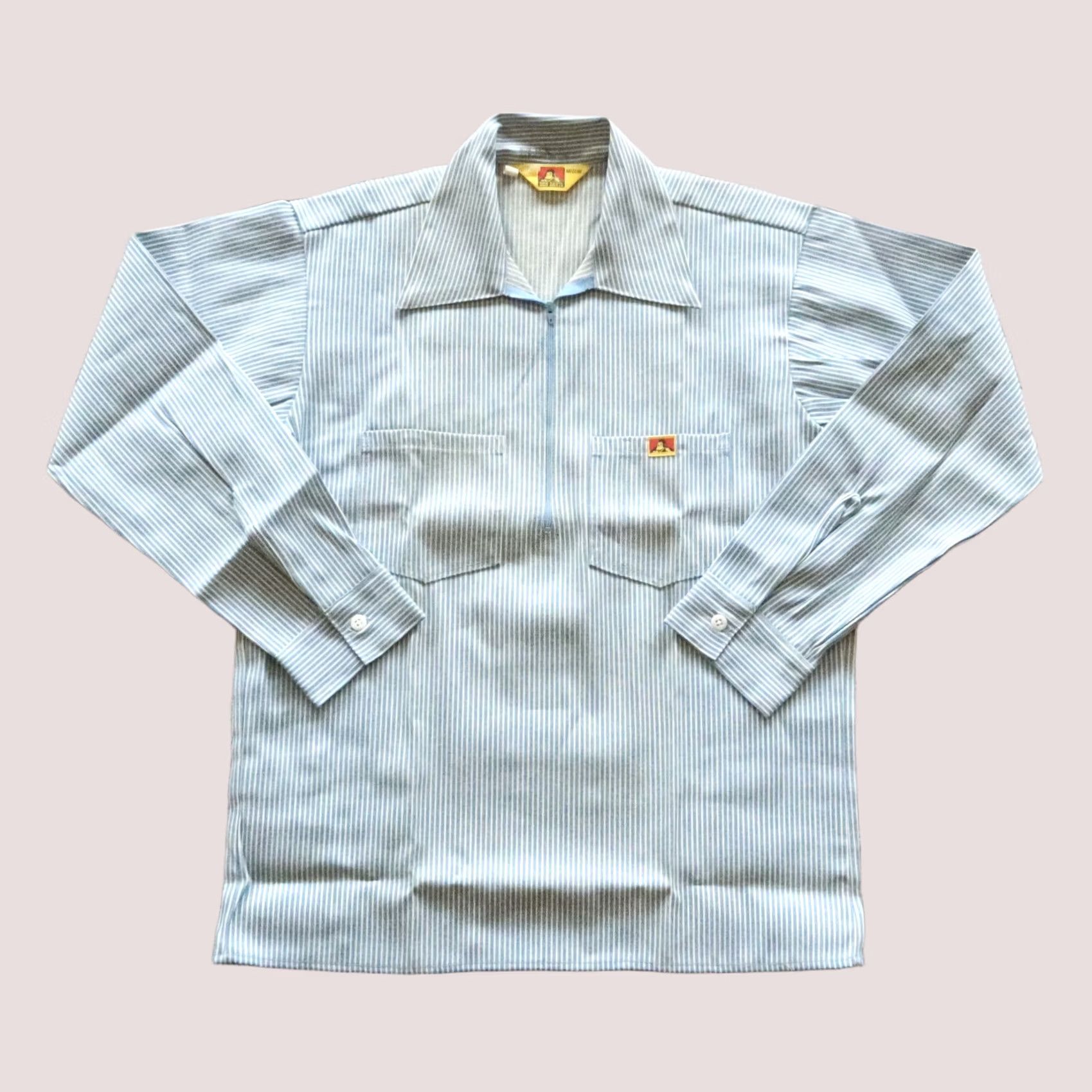 Ben Davis VINTAGE Ben Davis Long Sleeve Work Shirt Union Made in USA Yellow Tag M Blue Shirt Mens Size US M / EU 48-50 / 2 - 1 Thumbnail