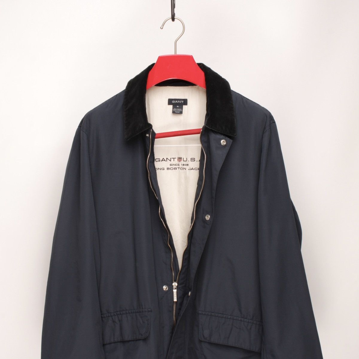 Gant GANT Nylon Full Zip Jacket Dark Blue Size: XL Size US XL / EU 56 / 4 - 13 Thumbnail