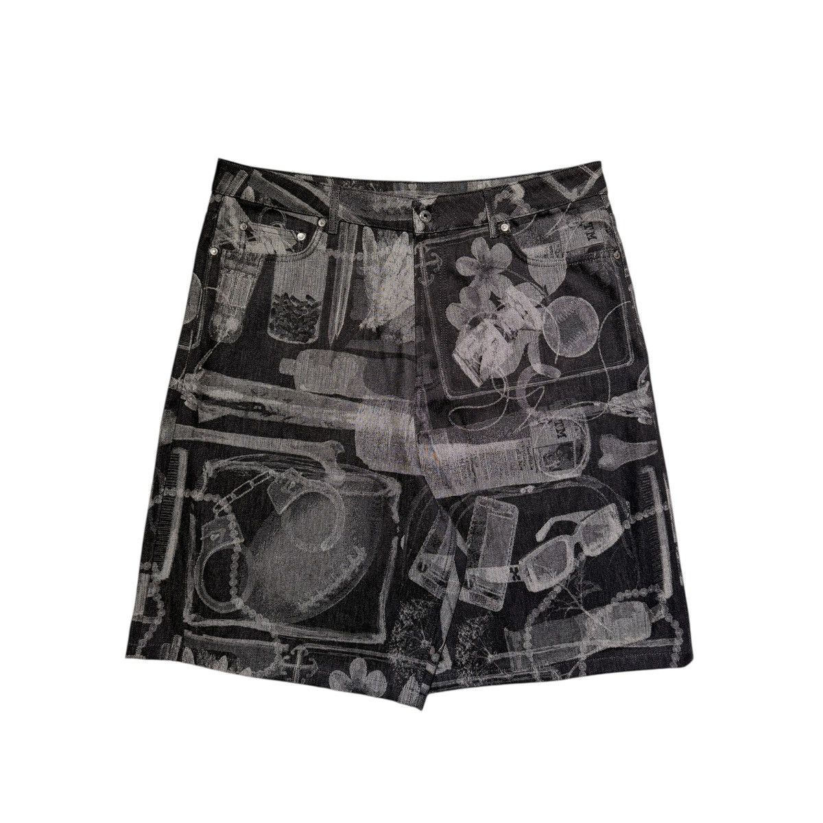 Off-White $770 Xray jacquard denim jorts Size US 38 / EU 54 - 1 Thumbnail