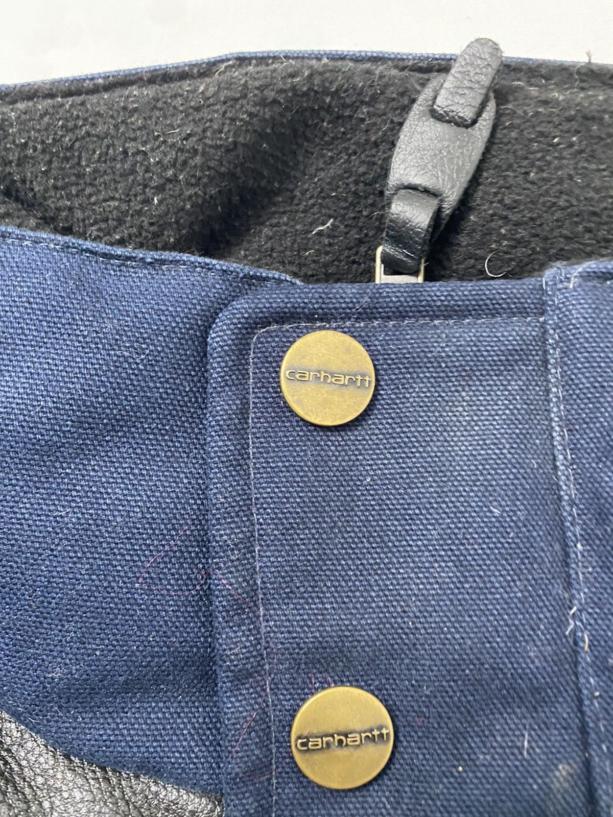 Carhartt Wip Carhartt WIP Wayne jacket size M blue with leather inserts Size US M / EU 48-50 / 2 - 5 Thumbnail