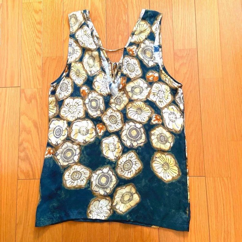 Dries Van Noten Dries Van Noten size:36 A stylish printed silk lace-up sle Size S / US 4 / IT 40 - 2 Thumbnail