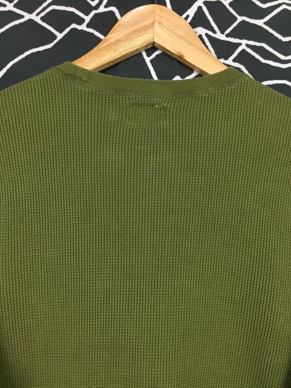 J.Crew × Vintage Vtg J.Crew Blank Waffle Knit Longsleeve Tee Size US M / EU 48-50 / 2 - 6 Thumbnail