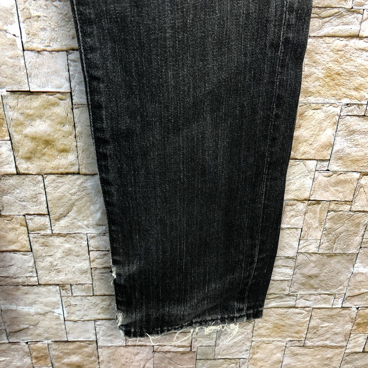 Japanese Brand Uniqlo vintage Jeans faded Black Denim Pants #A131 Size US 32 / EU 48 - 11 Thumbnail