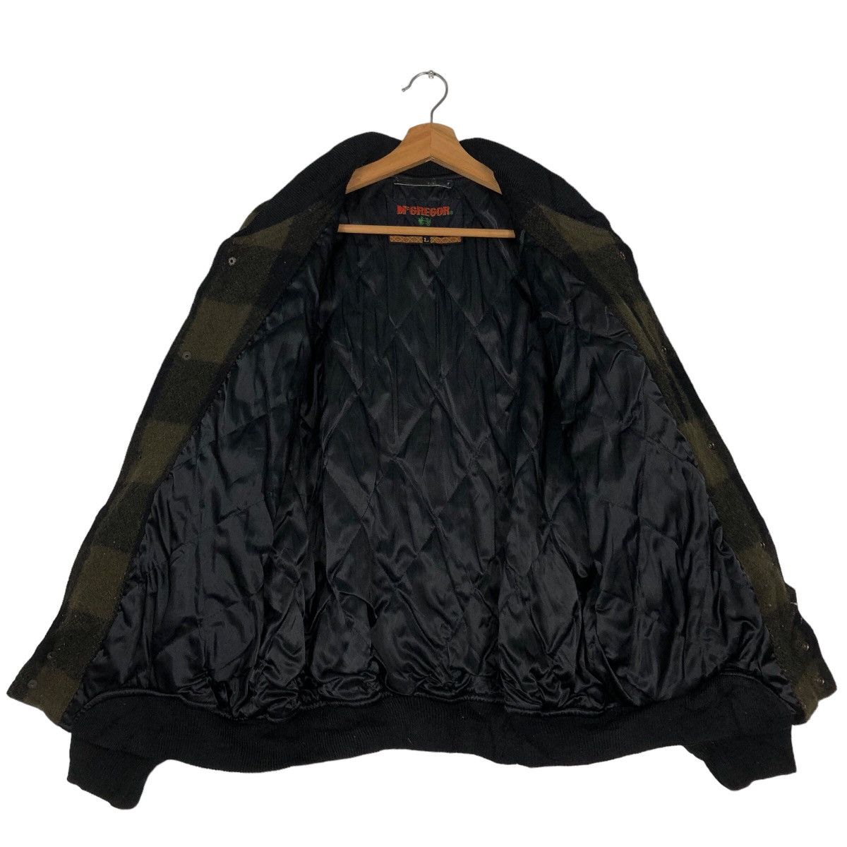 Japanese Brand 🔥Vtg Wool Herringbone Bomber Jacket Mc Gregor USA Size US L / EU 52-54 / 3 - 11 Thumbnail