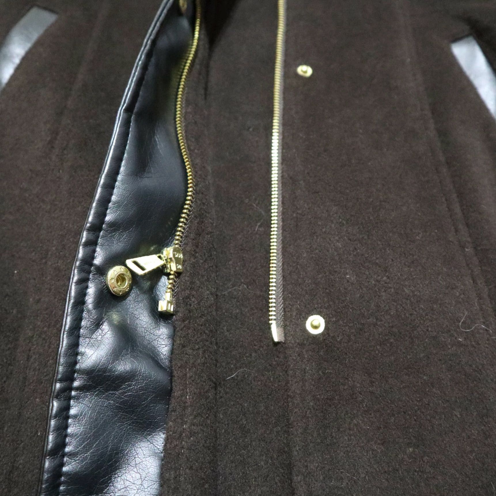Cole Haan VINTAGE Cole Haan Coat Wool Blend Long Overcoat Zip Button Women Size 2 Brown 90s Womens Size XS / US 0-2 / IT 36-38 - 4 Thumbnail