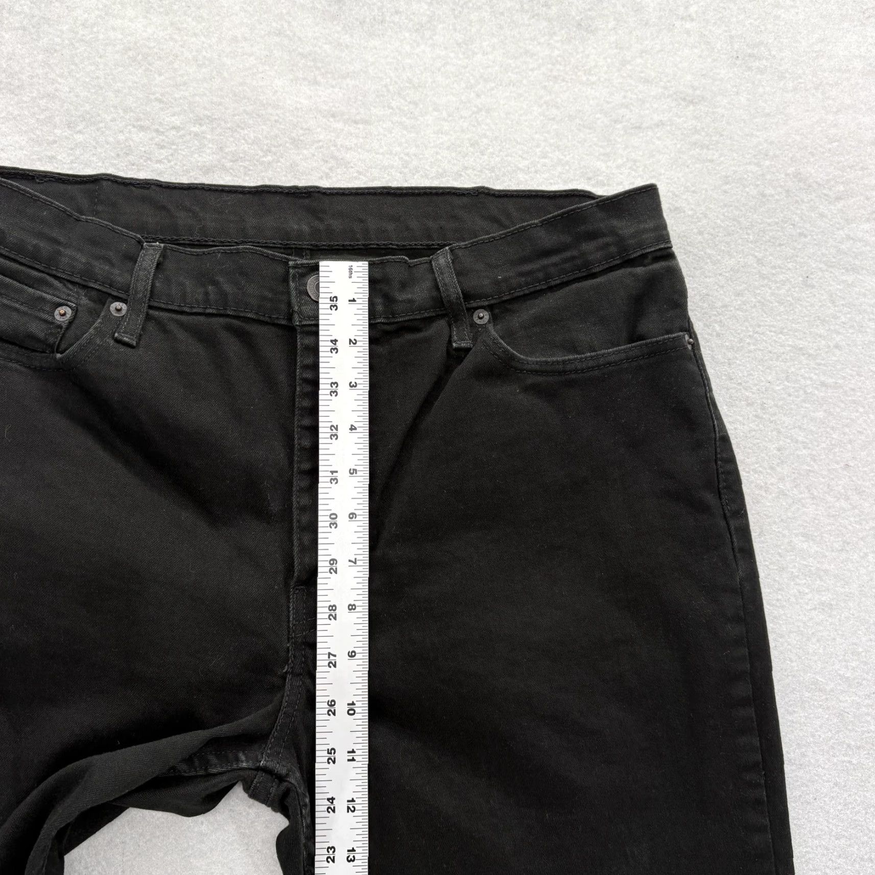 Levi's Levis 511 Jeans Mens 38x32 Black Dark Wash Slim Straight Stretch Denim Casual Size US 38 / EU 54 - 7 Thumbnail