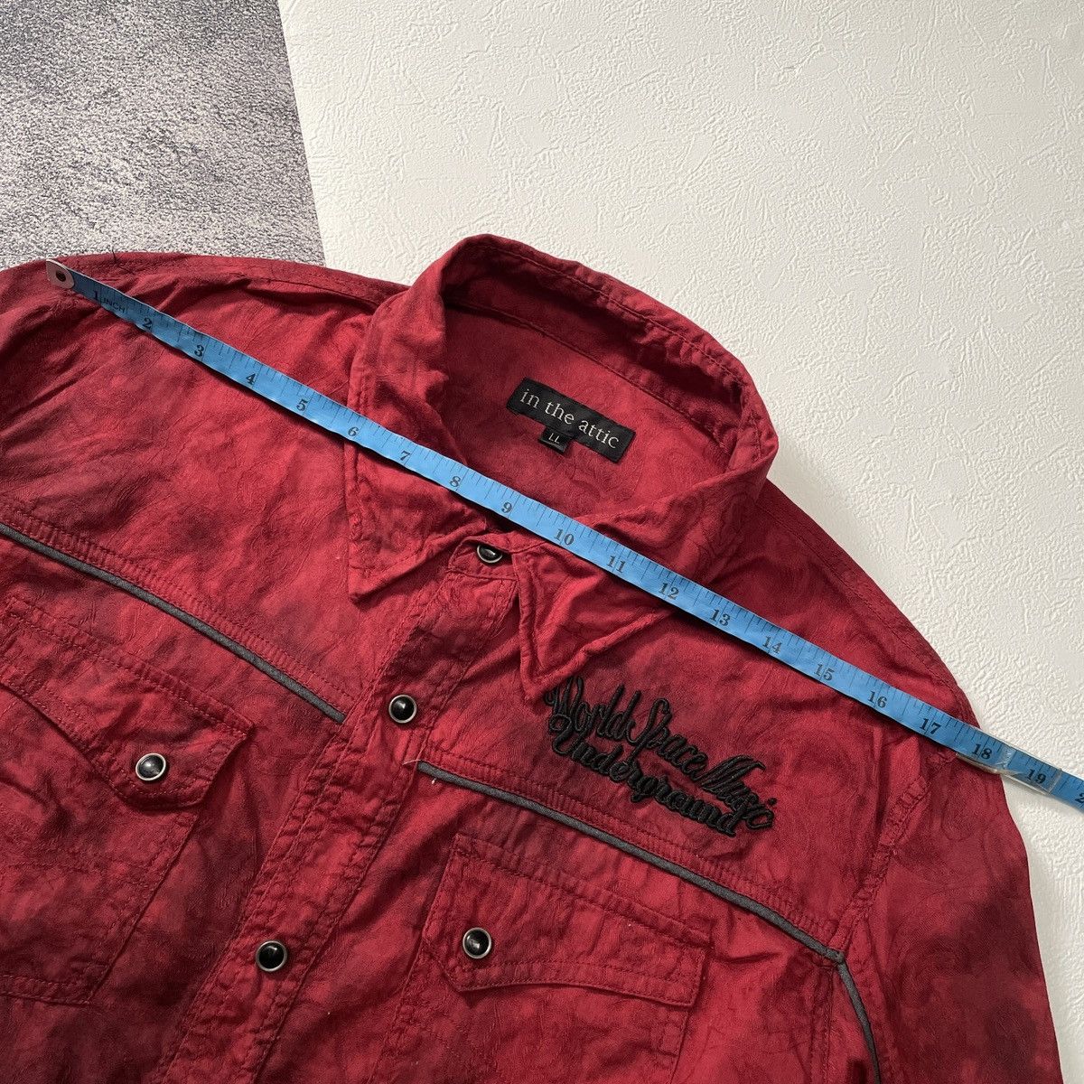 If Six Was Nine 🔥In The Attic y2k japanese punk paisley embroidery shirt Size US L / EU 52-54 / 3 - 12 Thumbnail