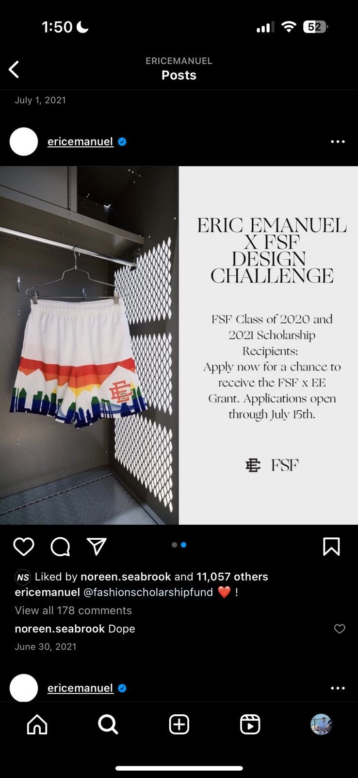 Eric Emanuel EE Basic Shorts/ Skyline Nuggets (NYC EXCLUSIVE) Size US 32 / EU 48 - 1 Thumbnail