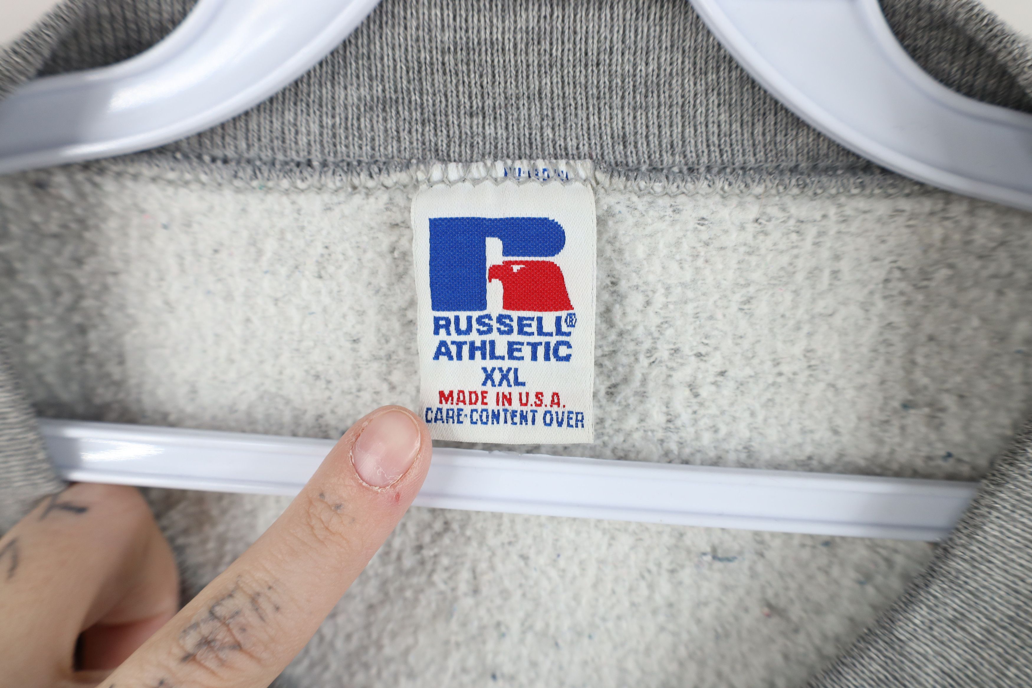 Russell Athletic Vintage 90s Russell Athletic Blank Crewneck Sweatshirt USA Size US XXL / EU 58 / 5 - 9 Thumbnail