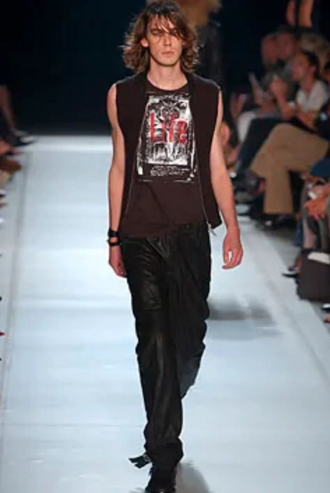 Ann Demeulemeester S/S 2003 Ann Demeulemeester Life“ Patti smiths poem tank top Size US M / EU 48-50 / 2 - 2 Thumbnail