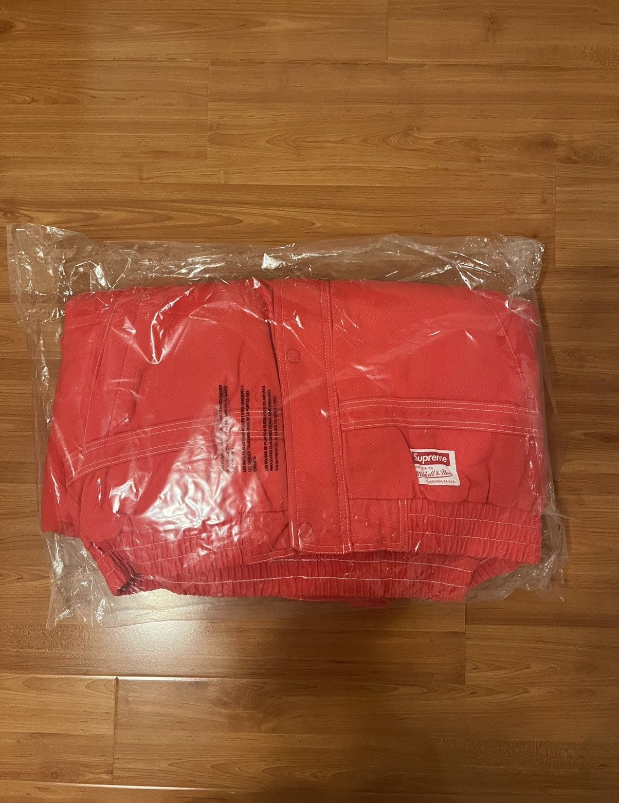 Supreme Supreme Mitchell & Ness Twill Stadium Jacket Red XL Size US XL / EU 56 / 4 - 5 Thumbnail