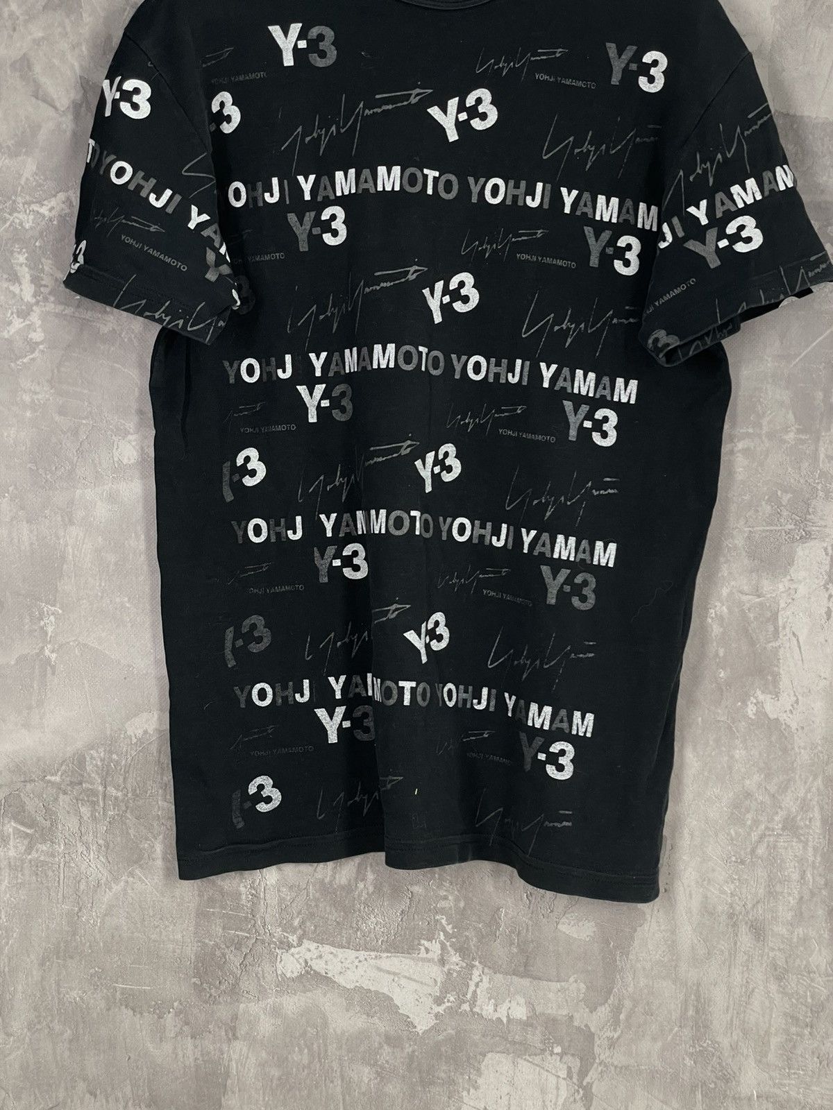 Y-3 Y-3 x Yohji Yamamoto multi logo Rare Japanese t-shirt Size US M / EU 48-50 / 2 - 5 Thumbnail