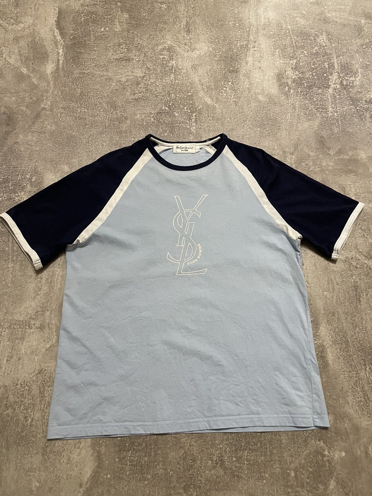 Vintage Yves Saint Laurent YSL big logo T-Shirt - Short