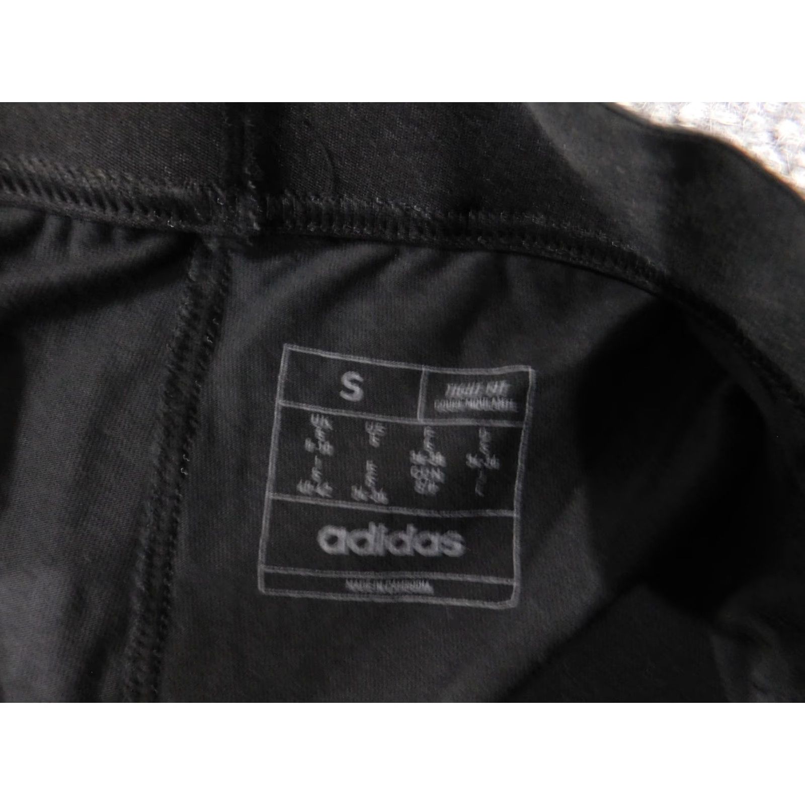 Adidas Adidas Pants Womens Small Black Camouflage Three Stripes Logo Athletic Tight Fit Size 28" / US 6 / IT 42 - 7 Thumbnail