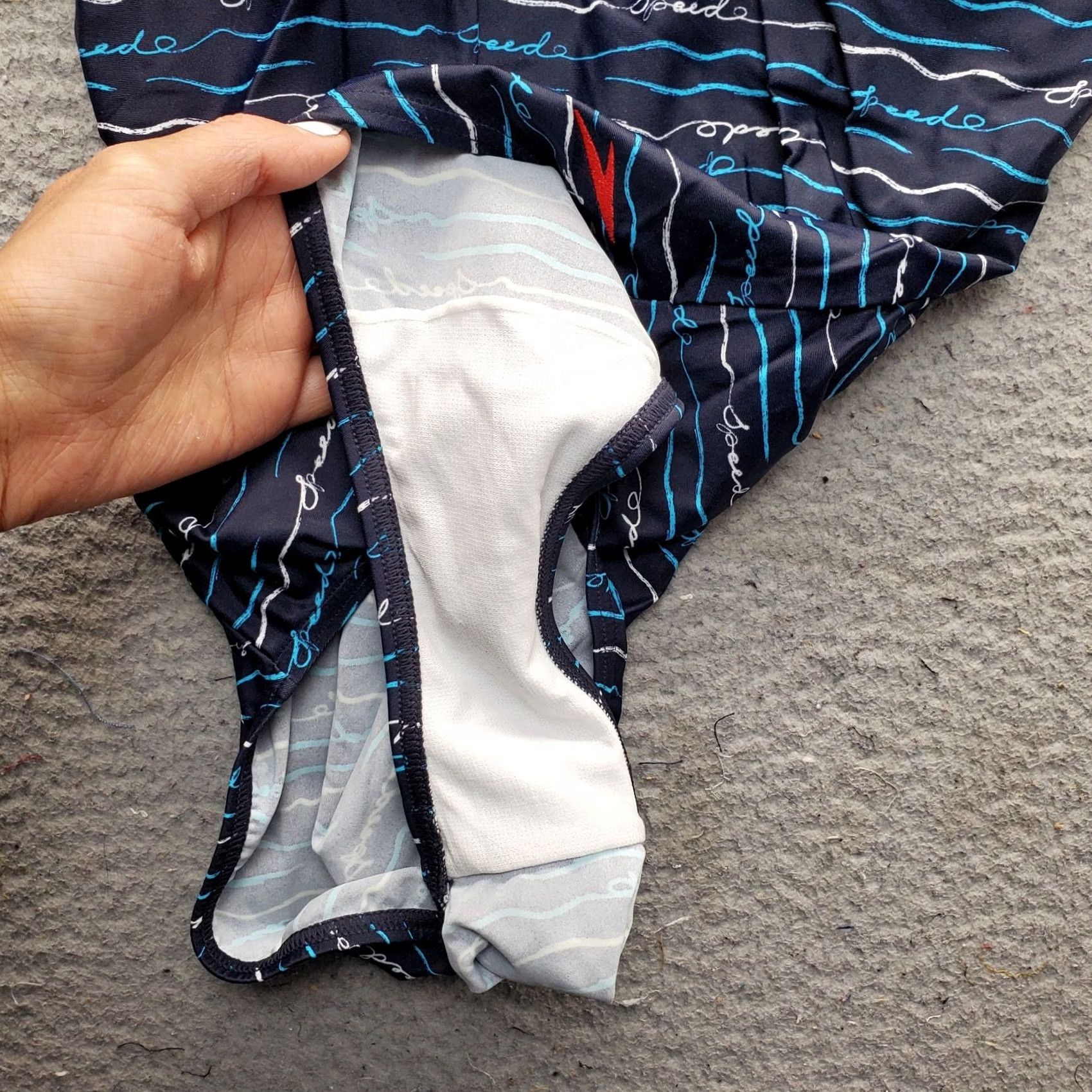 Speedo Speedo Womens 38 Multi Script Wave Patterned One Piece Tommy Control Womens Size 38 Multicolor Geometric Pattern Size ONE SIZE - 8 Thumbnail