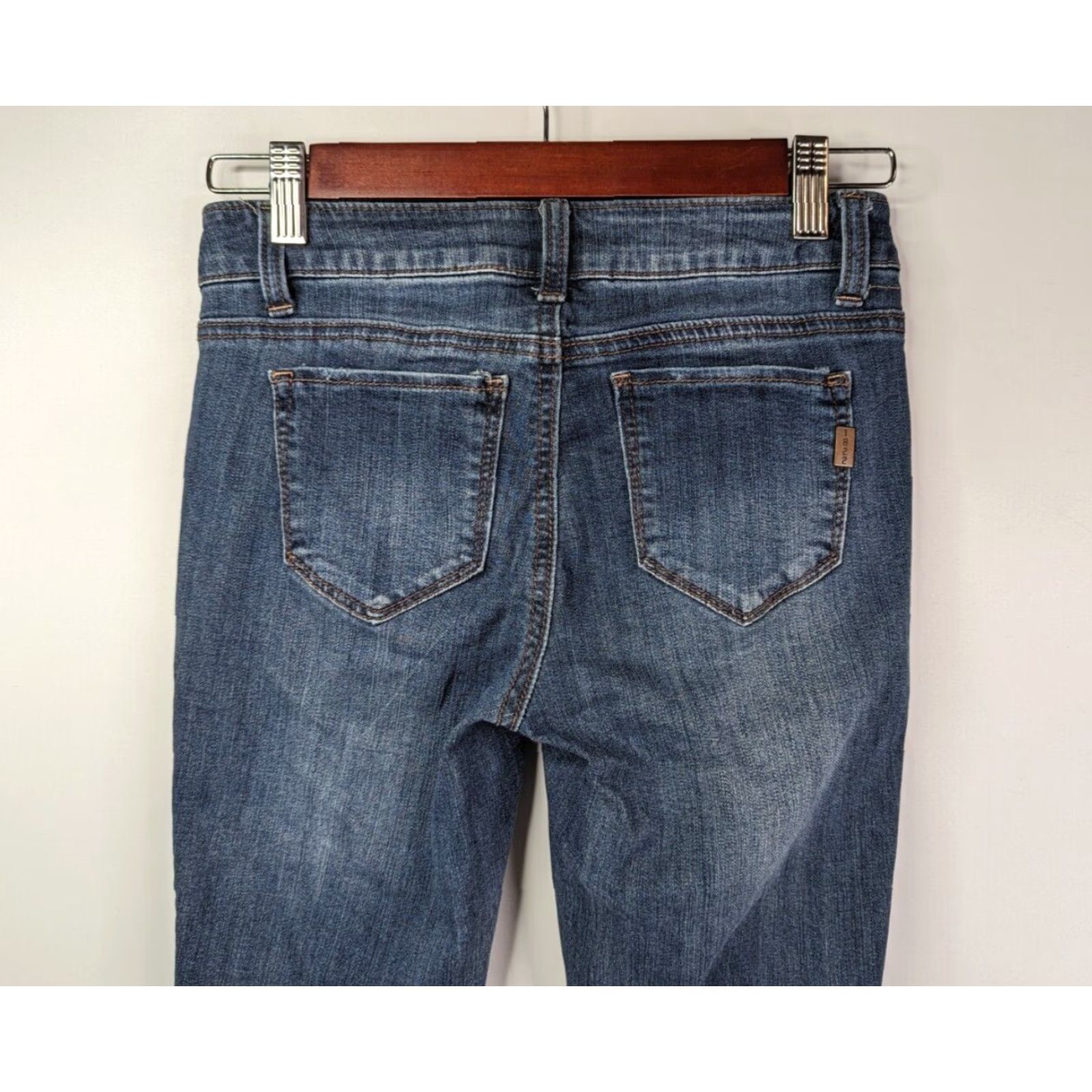 Vintage 1822 Denim Jeans Womens Size 25 Medium Wash Blue Distressed Skinny Denim Regular Fit 1822 Denim Womens Boys Girls? Size 42" / US 20 - 5 Thumbnail