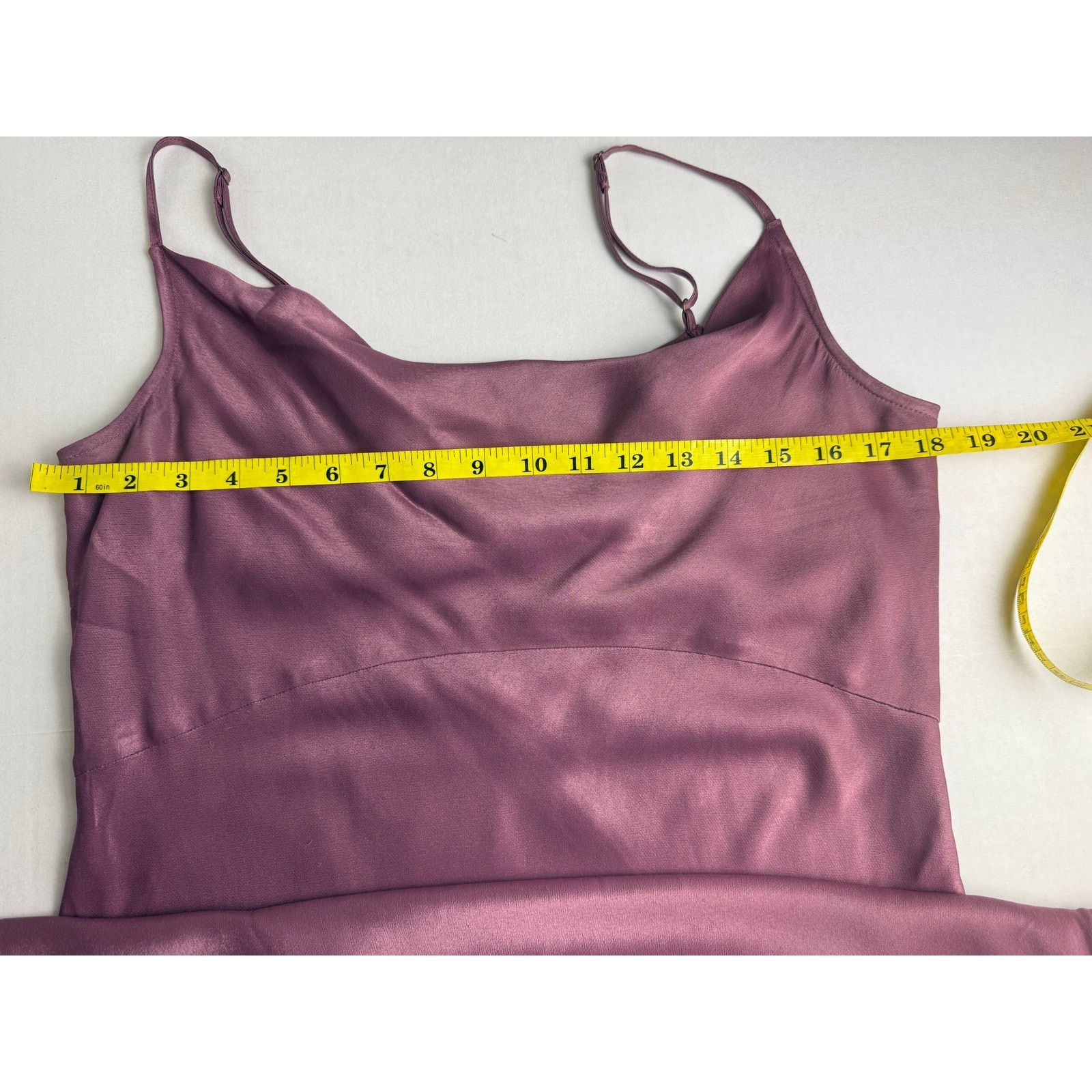 Anthropologie Anthropologie Elyse Plum Satin Slip Midi Dress - Size M Size M / US 6-8 / IT 42-44 - 6 Thumbnail