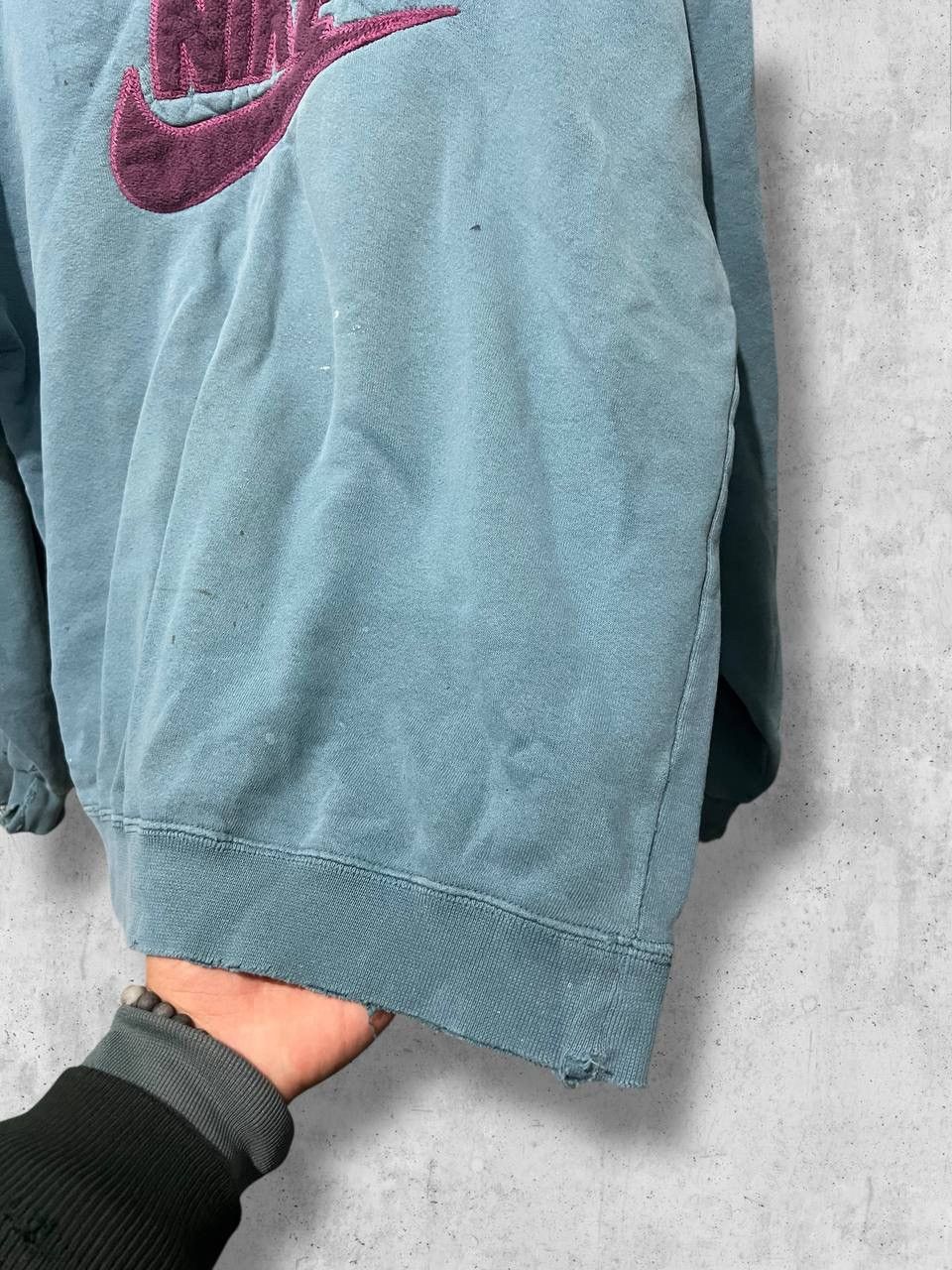Nike Nike 80s Vintage Distressed sweatshirt painted y2k logo Size US M / EU 48-50 / 2 - 8 Thumbnail