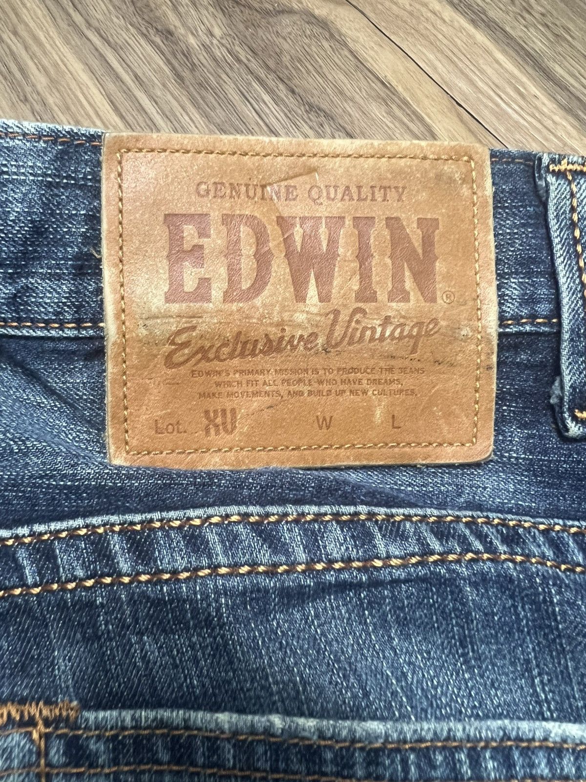 Edwin Edwin Japan Denim Ripped Distressed Relaxed Fit Jeans (42) Size US 30 / EU 46 - 19 Thumbnail