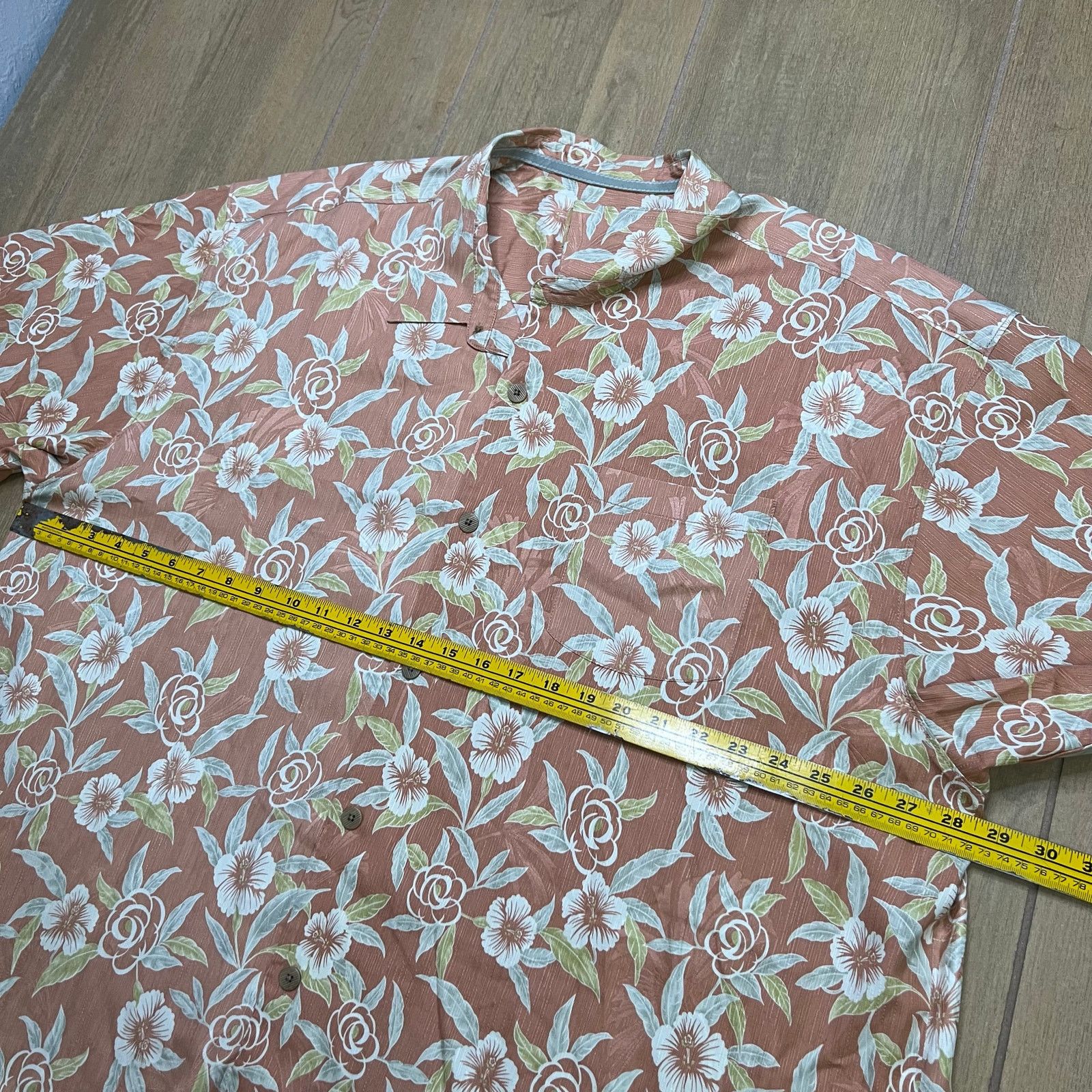 Tommy Bahama Tommy Bahama 100% Silk Hawaiian Shirt Mens XXL Floral Camp Size US XL / EU 56 / 4 - 7 Thumbnail