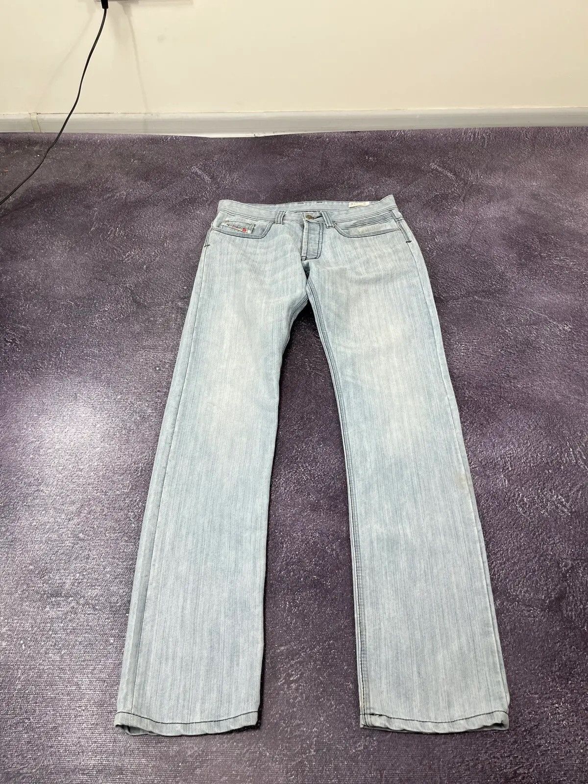 Diesel Vintage Diesel Light Blue Avant Garde Denim Jeans Size US 30 / EU 46 - 6 Thumbnail