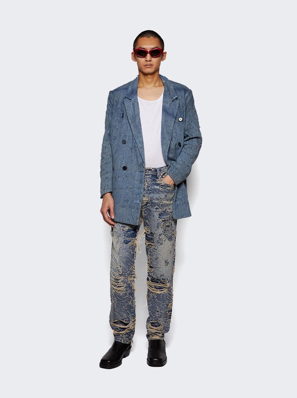 Diesel o1mle0426 D-Pekka-Fsg2 Jacket in Blue Size US XXL / EU 58 / 5 - 5 Thumbnail