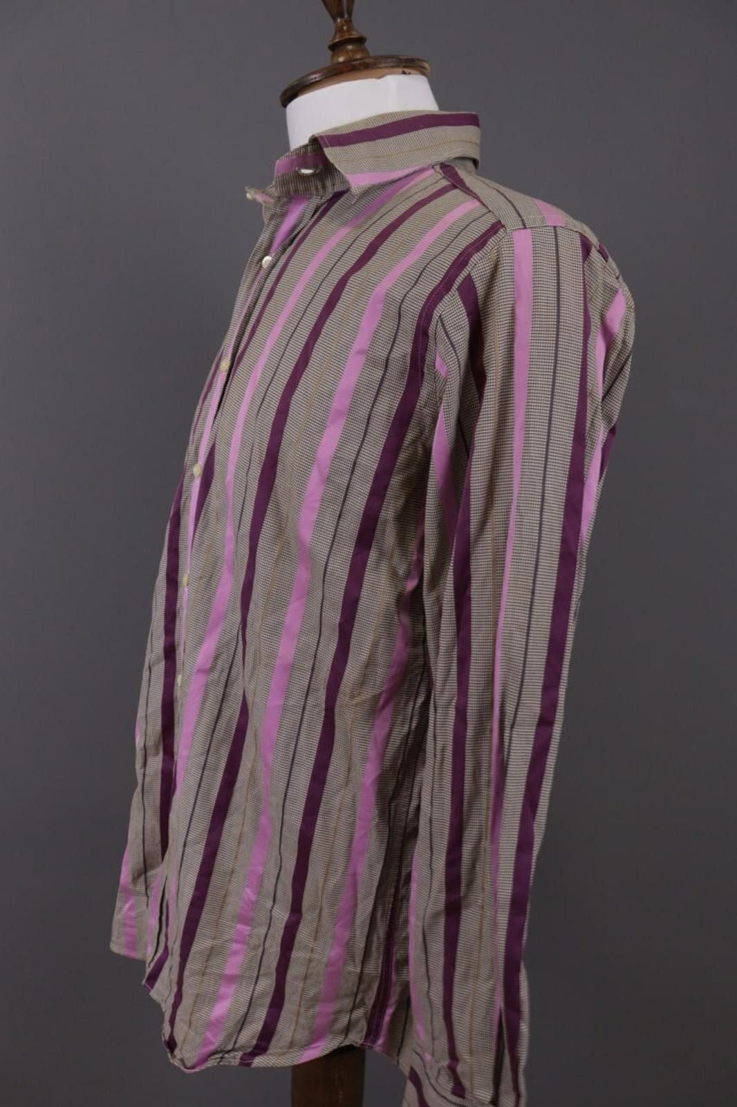 Etro Etro Milano Multicolor Striped Button Down Shirt Size 41 Size US M / EU 48-50 / 2 - 8 Thumbnail