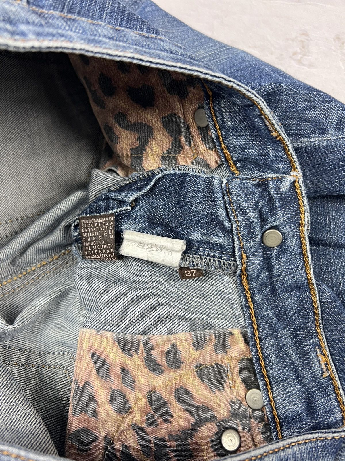 Japanese Brand × Roberto Cavalli × Vintage Avant Garde Japanese Denim Roberto Cavalli Y2k Classic Style Size 27" / US 4 / IT 40 - 8 Thumbnail