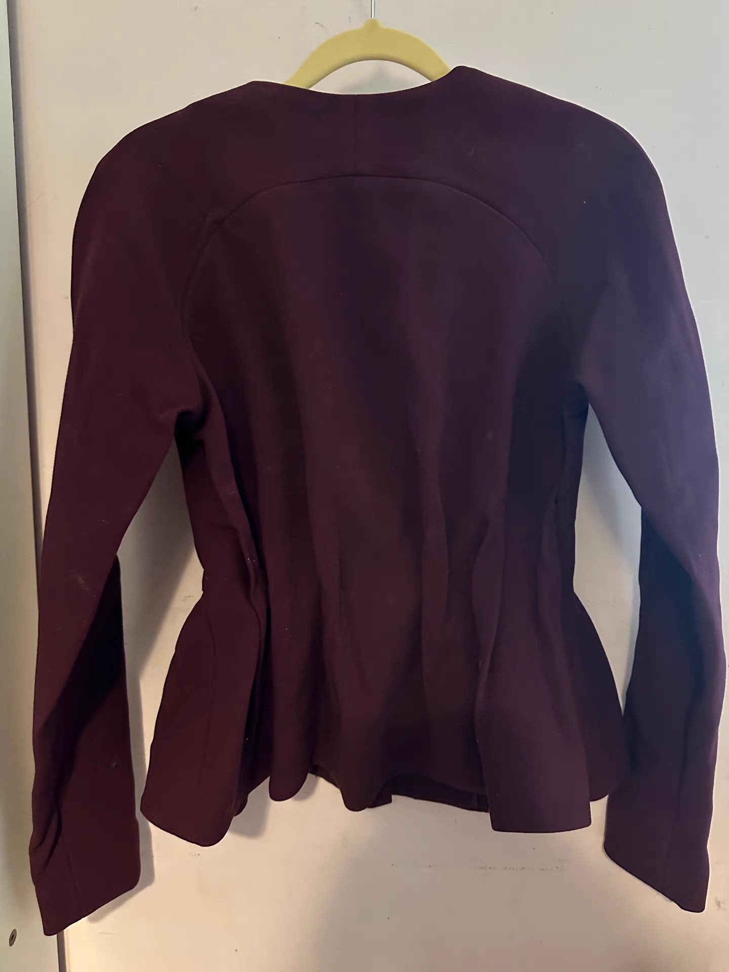 H&M HM Deep Red Zip-Up Jacket Q9 Size XS / US 0-2 / IT 36-38 - 4 Thumbnail
