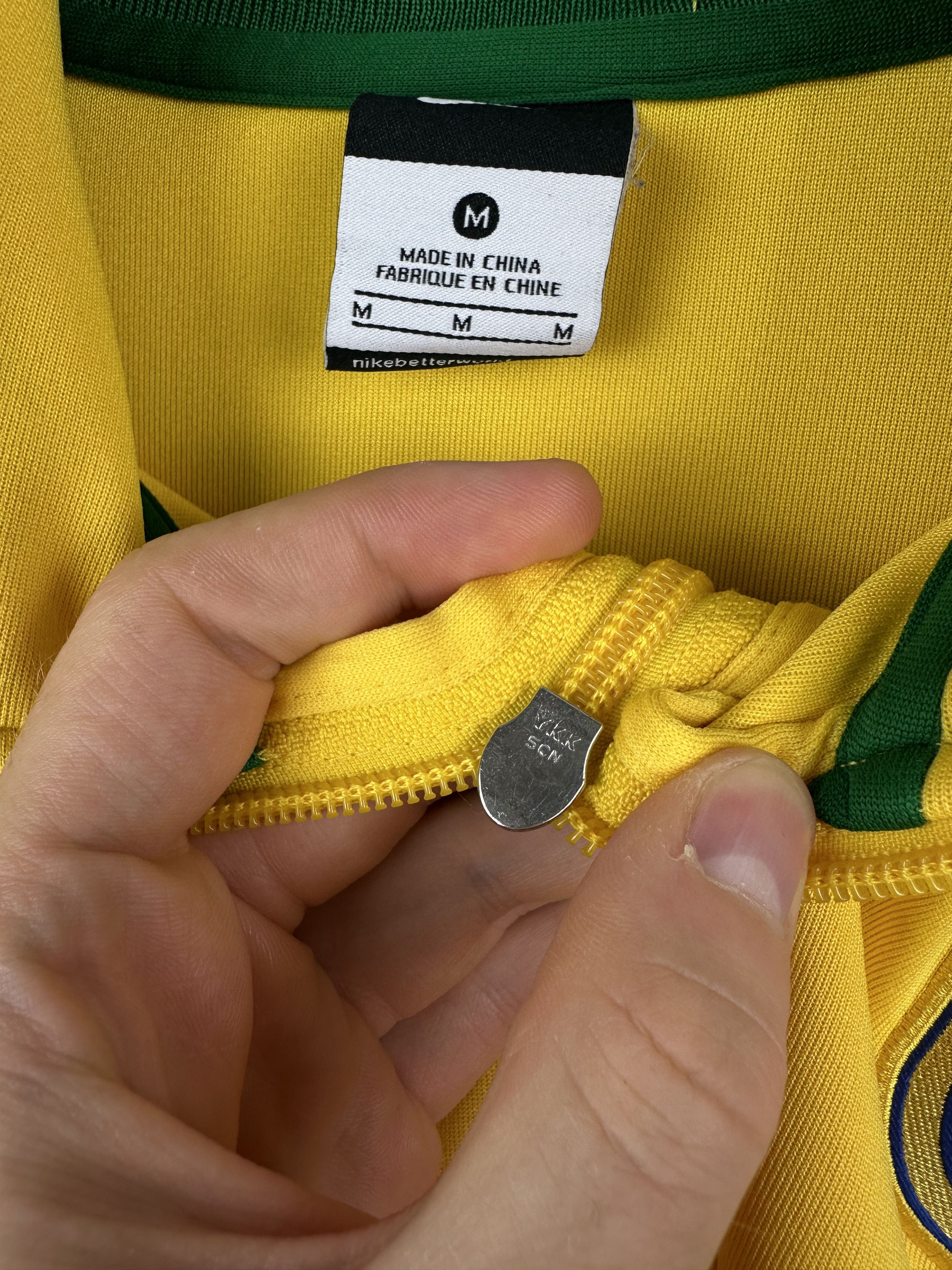 Nike Nike Brazil Football Jacket Track Top Soccer Rare Yellow Size US M / EU 48-50 / 2 - 6 Thumbnail