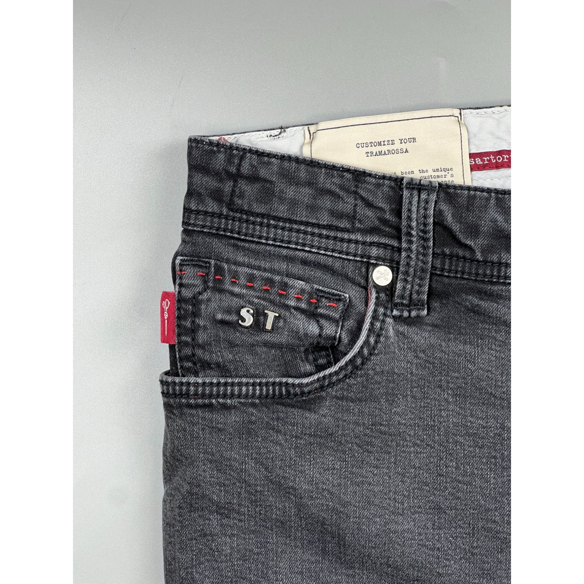 Other Sartoria Tramarossa Leonardo Black Skinny Jeans (Y0955) Size US 32 / EU 48 - 3 Thumbnail