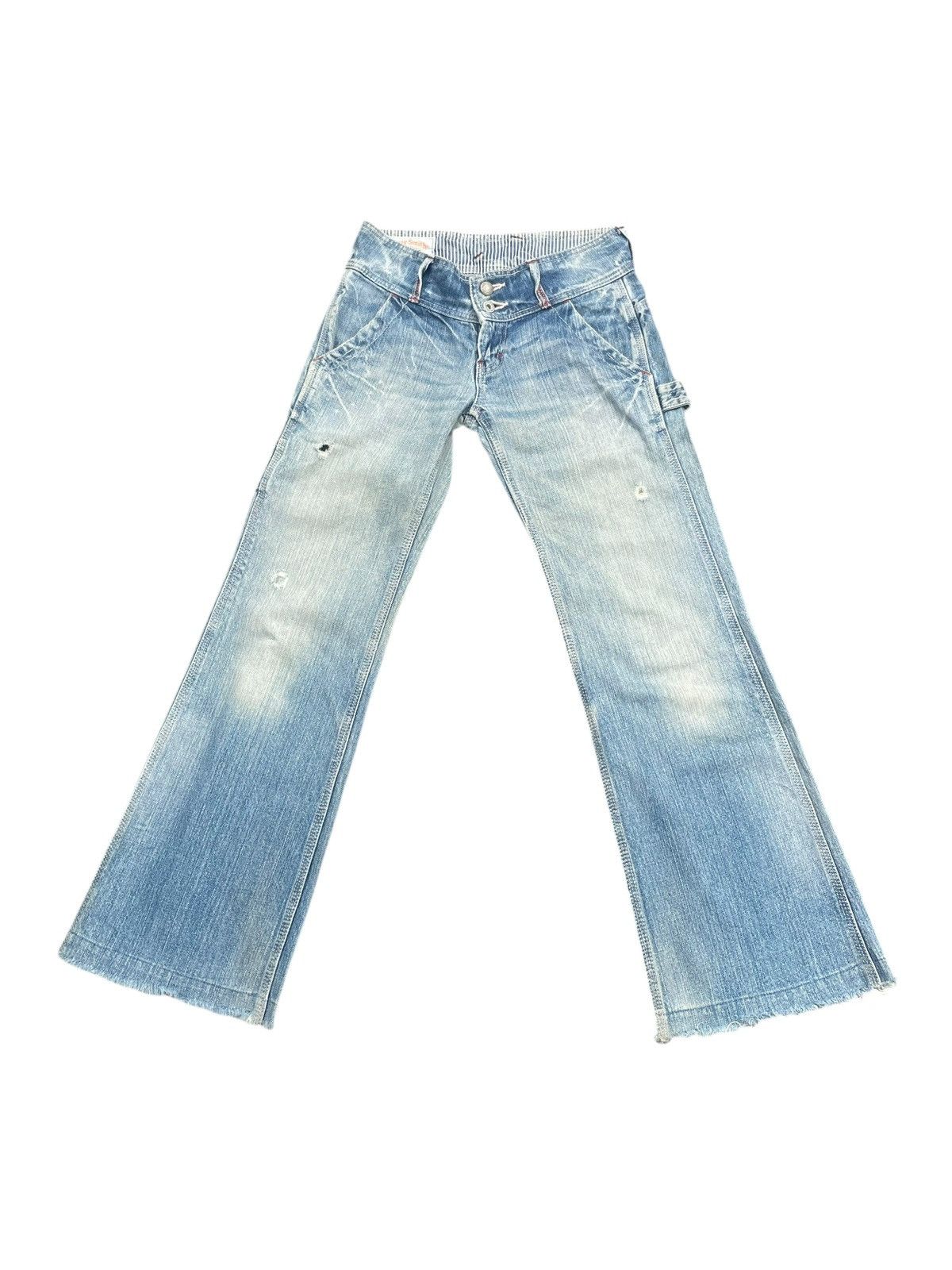 Japanese Brand Vintage Betty Smith Flare Distresed Size 29" - 1 Thumbnail