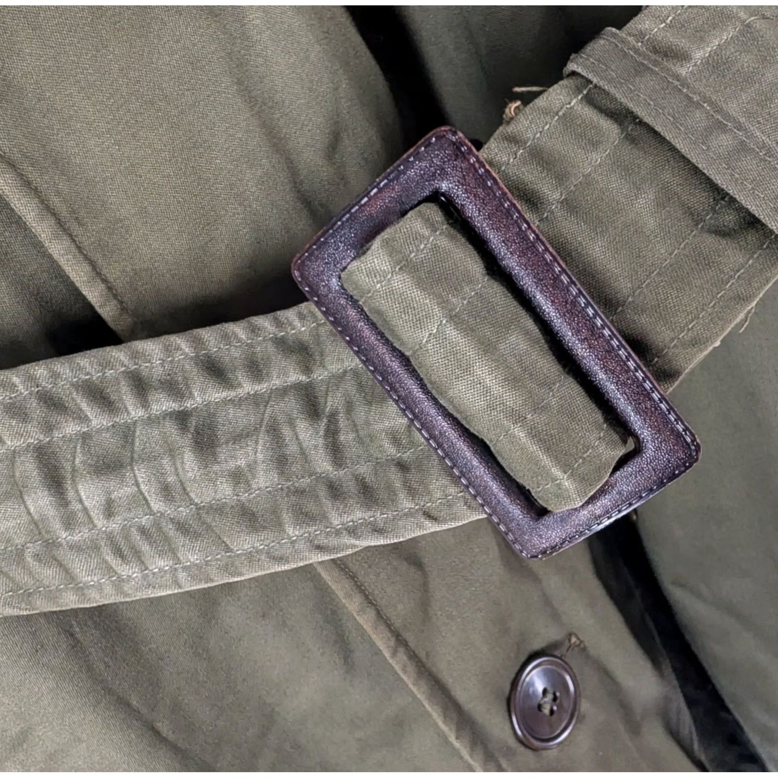 Vintage VINTAGE US Army OG 107 Cotton Overcoat Trench Coat Belt Wool Liner Small US Mens 1953 Green Size US S / EU 44-46 / 1 - 5 Thumbnail