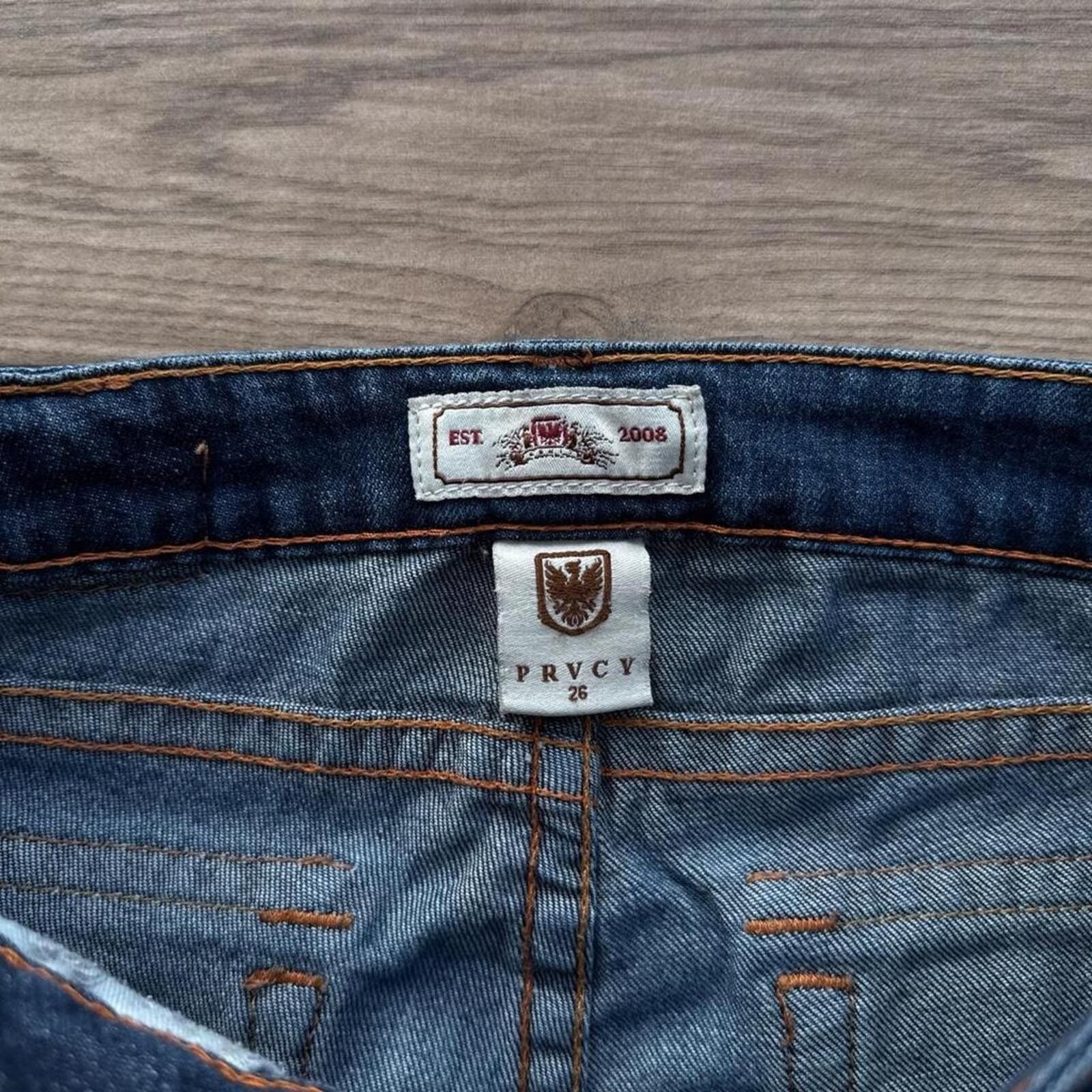 Other Y2K PRVCY 00s Denim Mini grunge shorts Size 42" / US 20 - 5 Thumbnail
