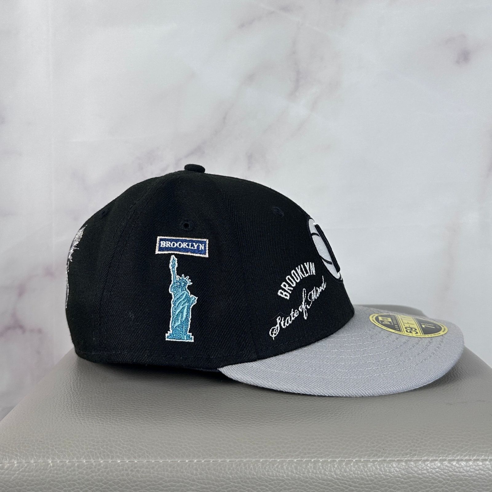 New Era Brooklyn Nets World Renown Black/Grey Fitted Size ONE SIZE - 3 Thumbnail