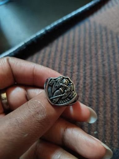 Jewelry St.Michael Religion Amulet Ring Streetwear Fashion Gift Size ONE SIZE - 1 Thumbnail