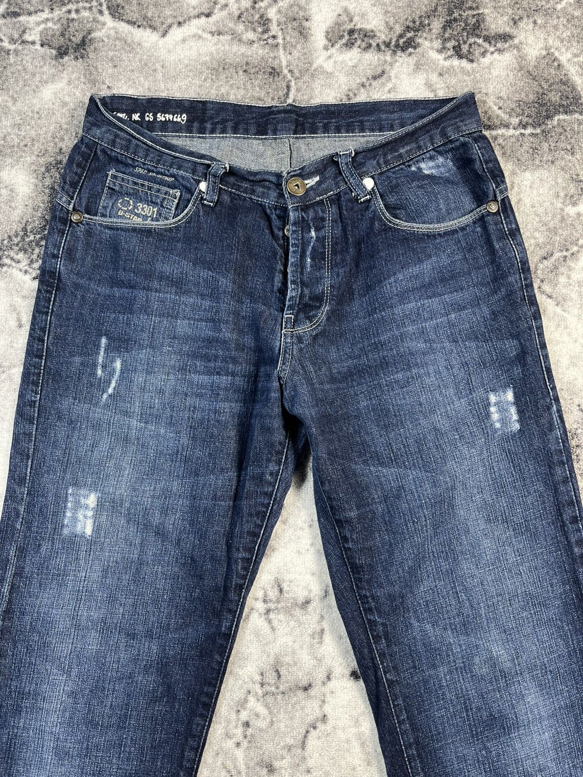 G-Star G-Star Raw 3301 Jeans Dark Wash Straight W32 Size US 32 / EU 48 - 4 Thumbnail