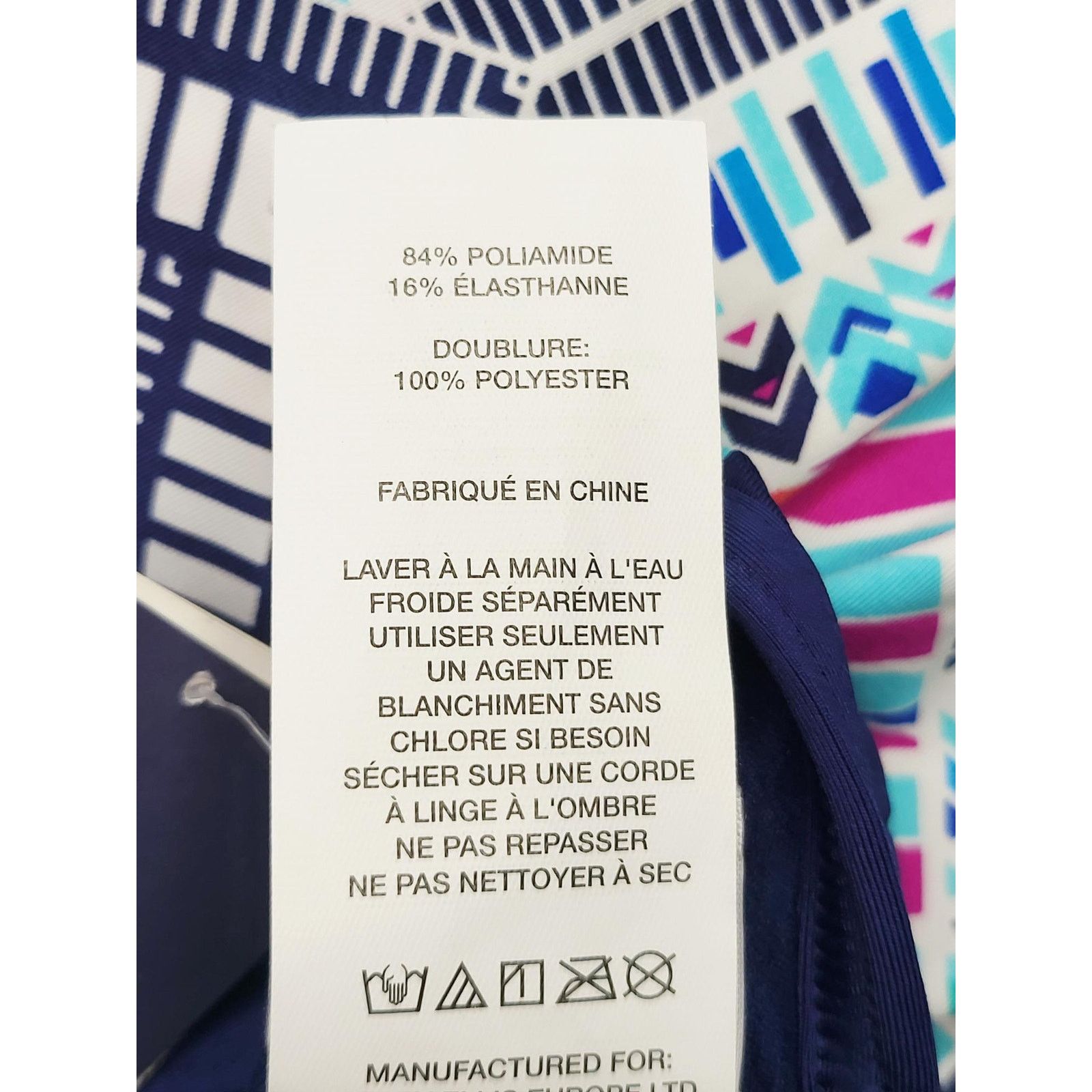 Other NWT JAG Chevron Print Cross Back Tankini Top Sporty Size M Size M / US 6-8 / IT 42-44 - 8 Thumbnail