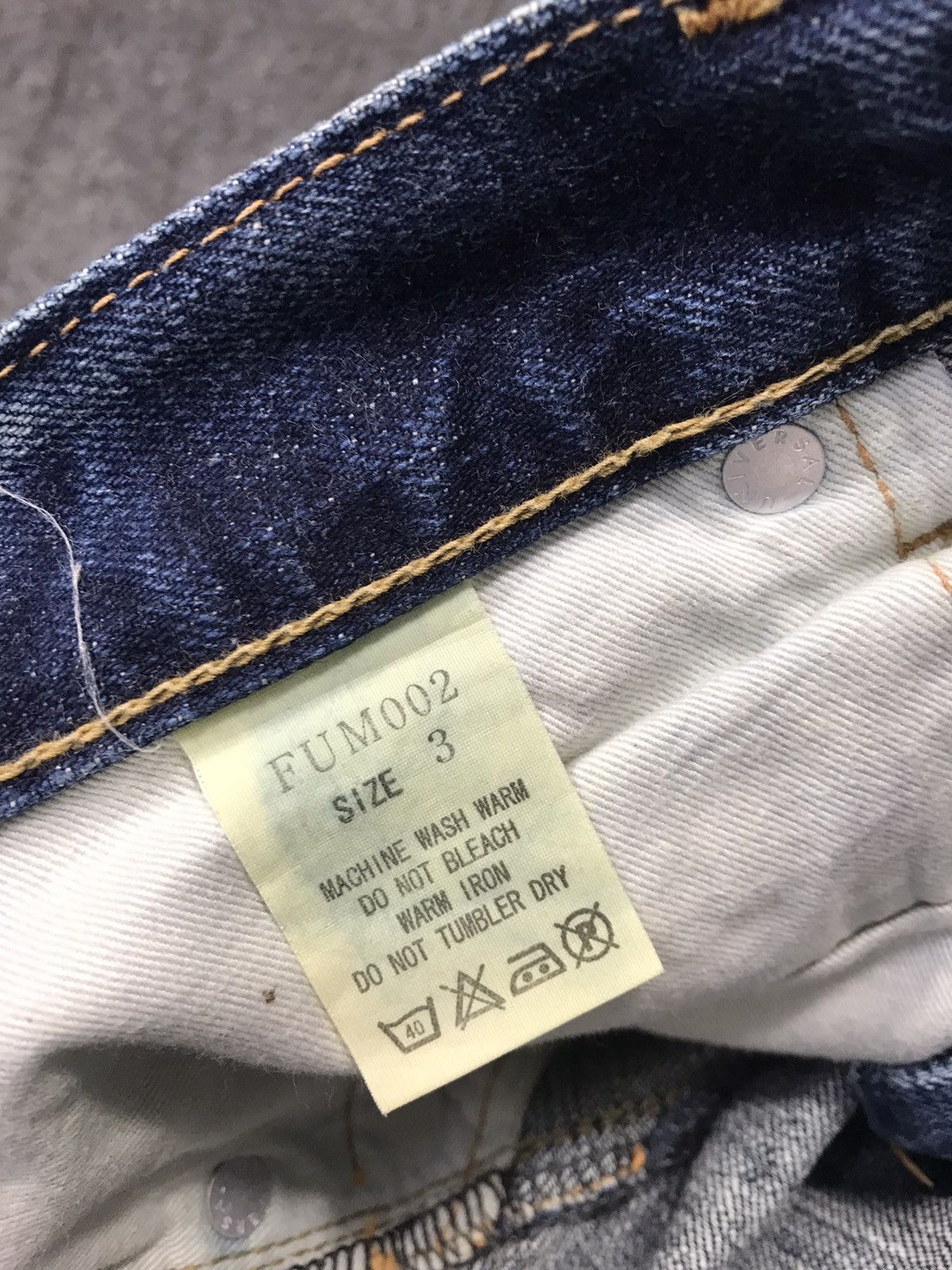 Japanese Brand Quadro Studio Ecru Japan Buttonfly Indigo Denim Size US 32 / EU 48 - 8 Thumbnail