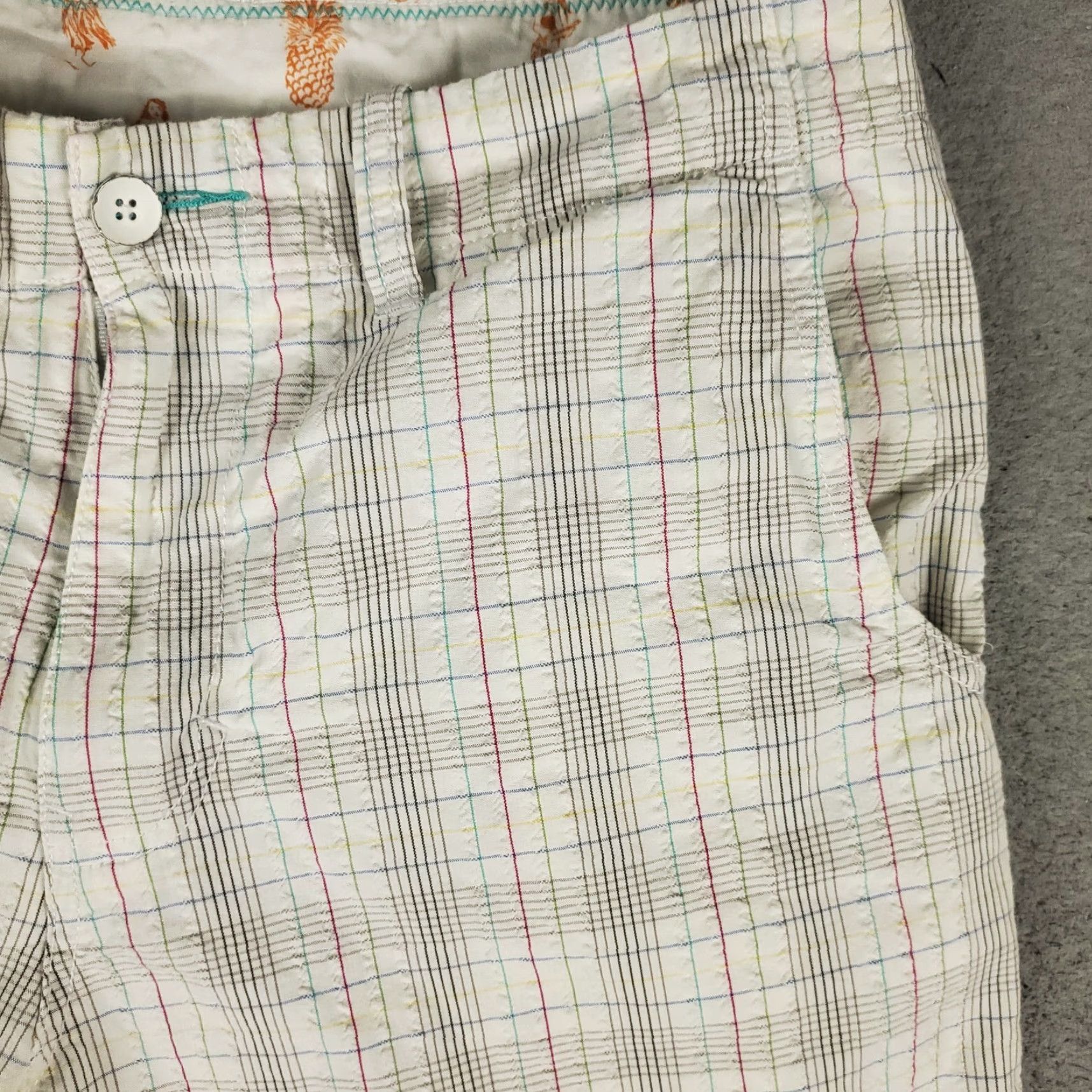 Tommy Bahama VINTAGE Tommy Bahama Men’s Shorts Size 34 Gray Plaid Chino Flat Front Cotton Summer Casual Size US 34 / EU 50 - 3 Thumbnail