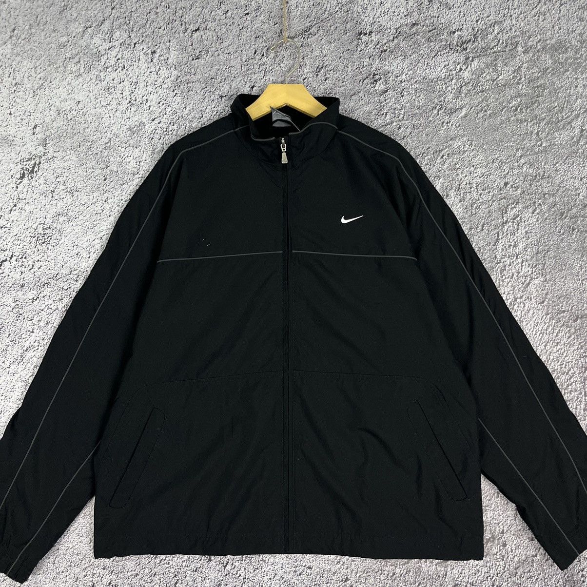 Nike × Vintage 💧VINTAGE💧 Nike Zip Up Black Light track Jacket Size US XL / EU 56 / 4 - 2 Thumbnail