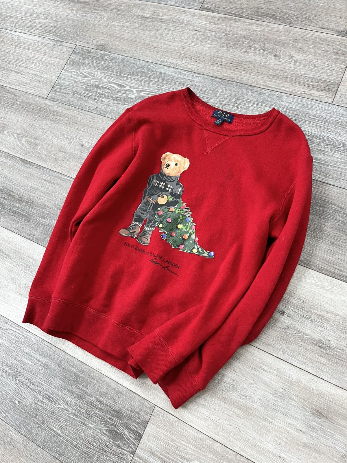 Polo Ralph Lauren Polo Bear By Ralph Lauren Long Sleeve Christmas Sweater Size US S / EU 44-46 / 1 - 2 Thumbnail