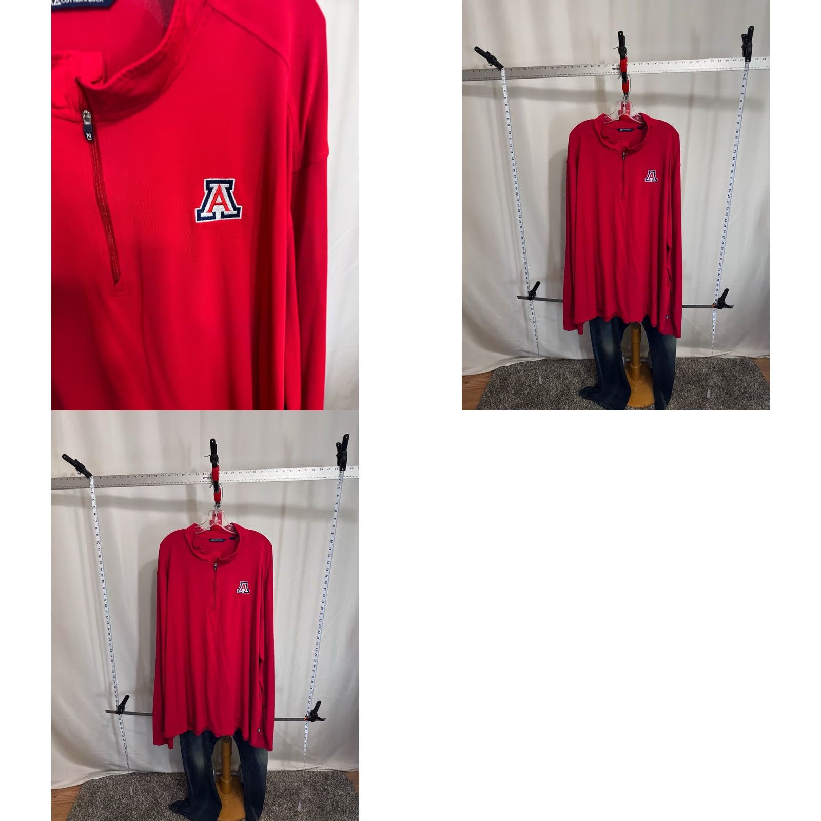 Cutter & Buck Cutter & Buck SWEATER 4XT 4XLT Poly Zippered Los Angeles Angels Shirt Men XS? Size US XXL / EU 58 / 5 - 8 Thumbnail