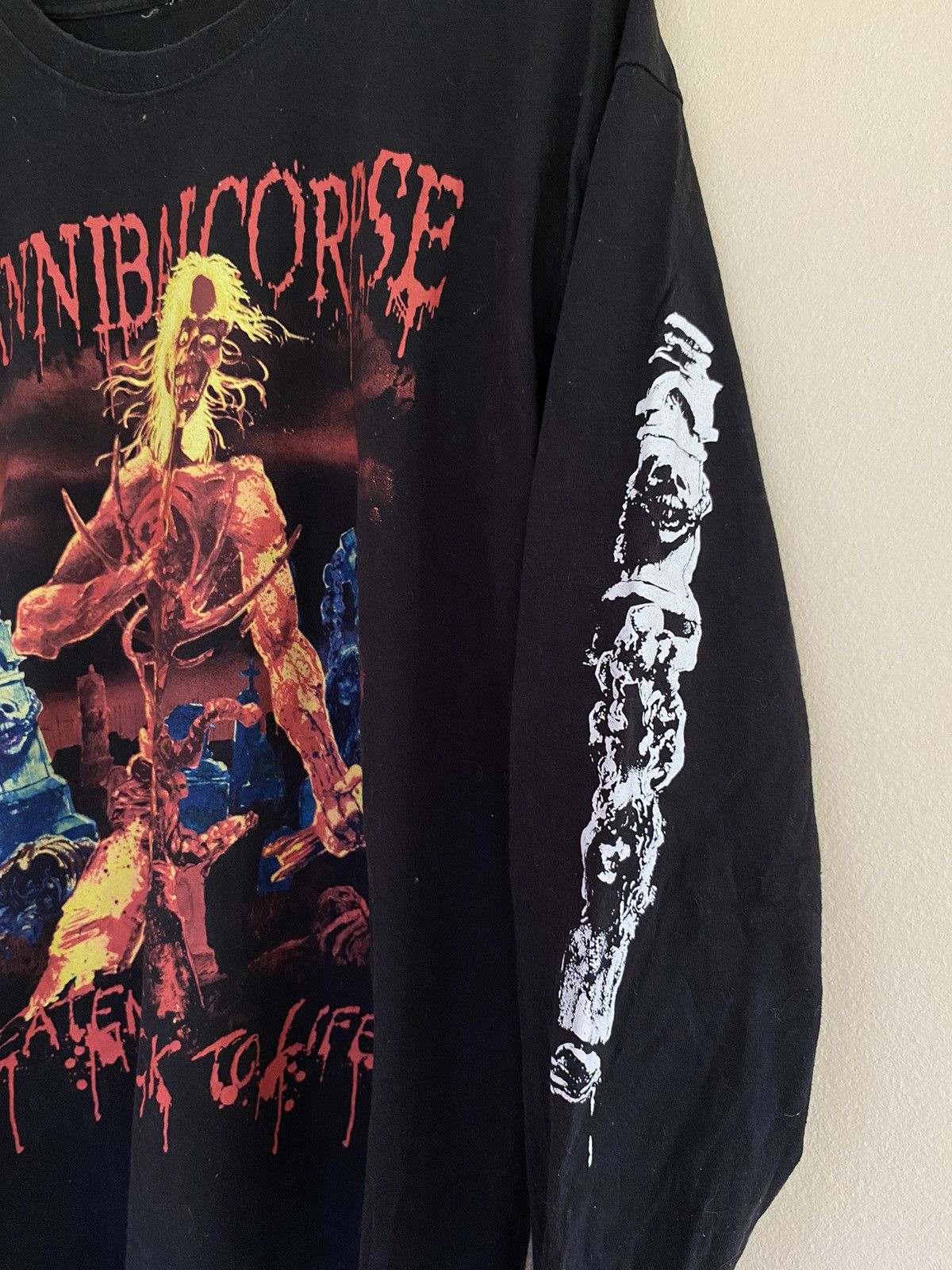 Vintage Cannibal Corpse Eaten Back To Life LS Shirt Sz M-L Size US M / EU 48-50 / 2 - 2 Thumbnail