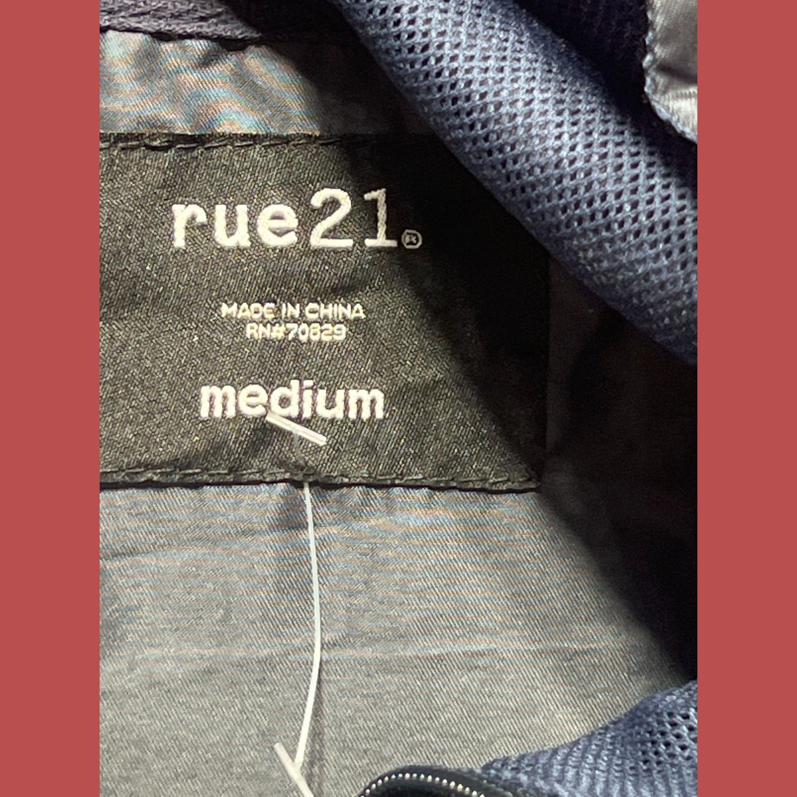 rue21 Rue 21 - Men's Waterproof Jacket - Dark - Blue - Medium Size US M / EU 48-50 / 2 - 9 Thumbnail