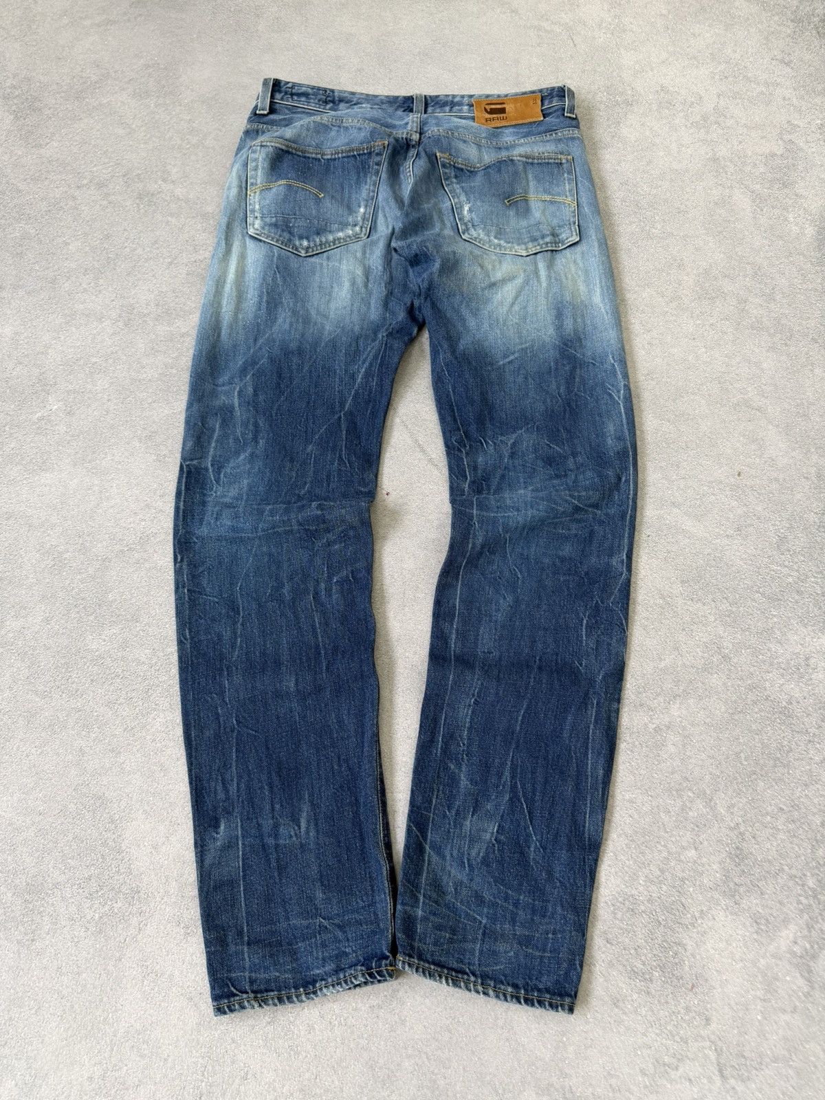 Hedi Slimane 2000s Edwin Hedi Slimame Style Washed Distressed Denim Jeans Size US 33 - 1 Thumbnail