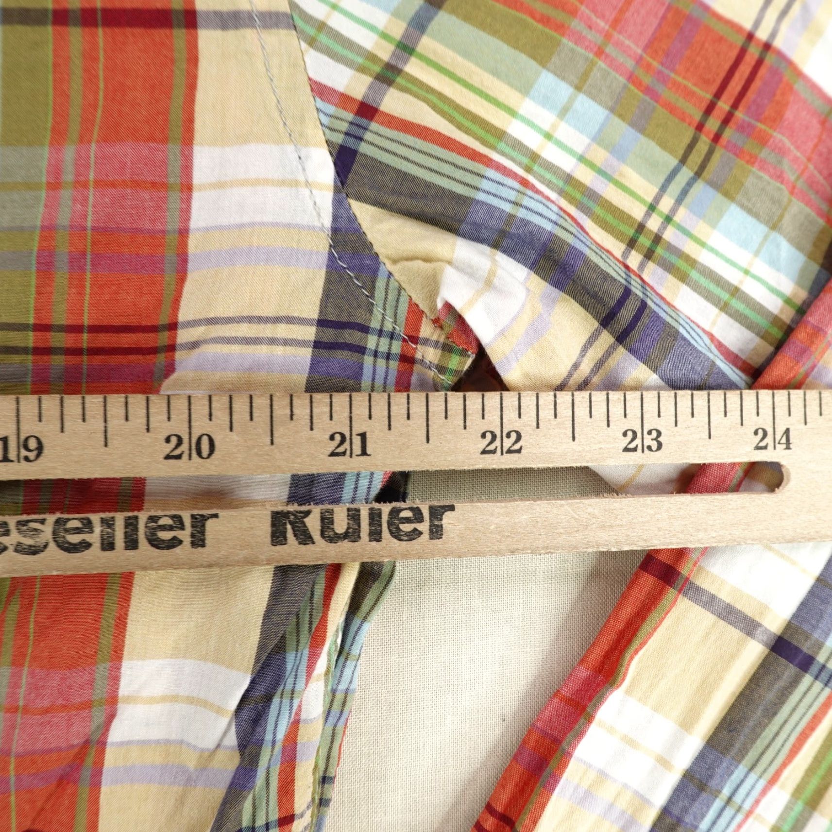 East Harbour Surplus VINTAGE East Harbour Surplus Men's Shirt XL Orange Plaid Button-Up Casual Formal Workwear Italy Size US XL / EU 56 / 4 - 7 Thumbnail