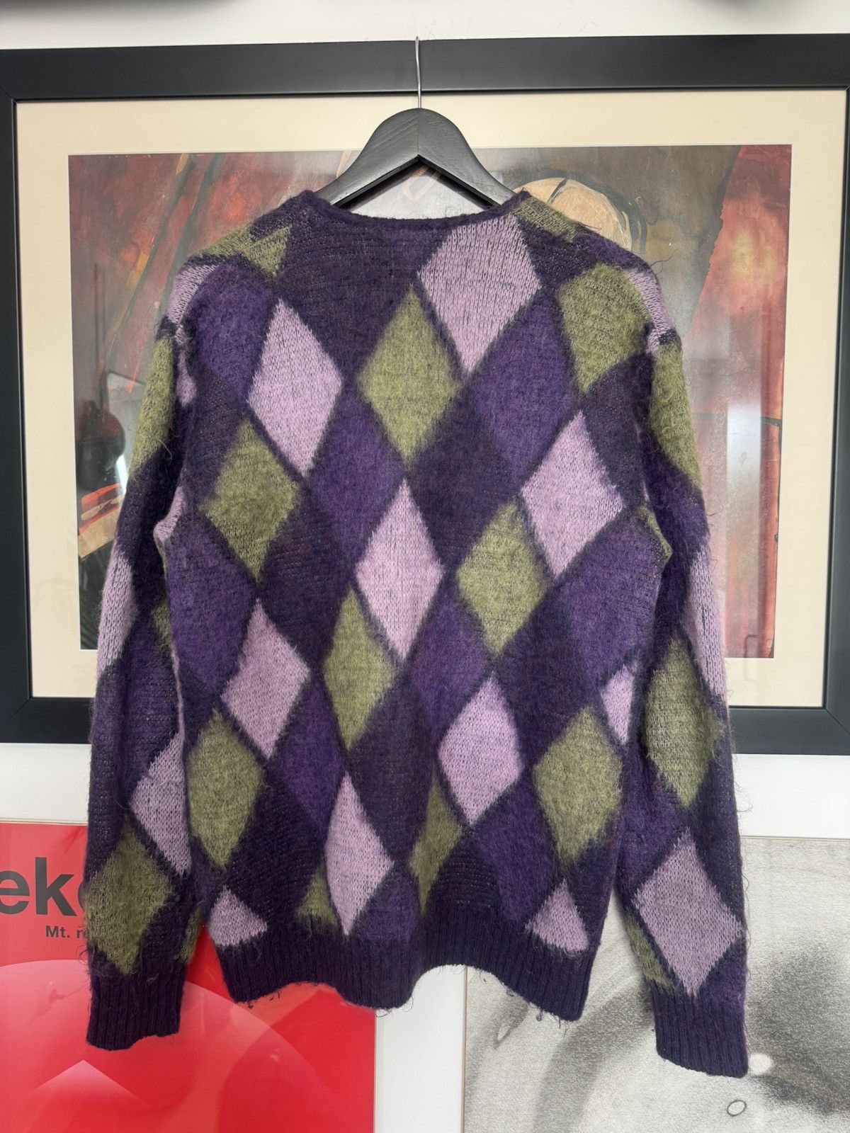 Needles Needles Mohair Cardigan Sweater Japanese Arygle Japan Rare Size US S / EU 44-46 / 1 - 3 Thumbnail